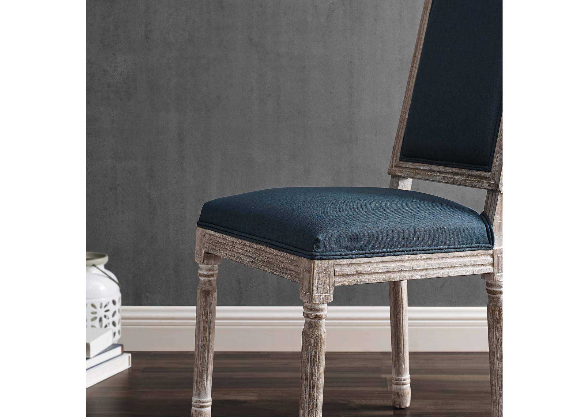 Court French Vintage Upholstered Fabric Dining Side Chair,Modway