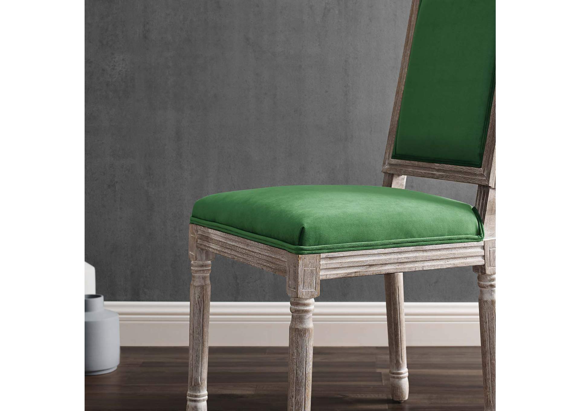 Court French Vintage Performance Velvet Dining Side Chair,Modway