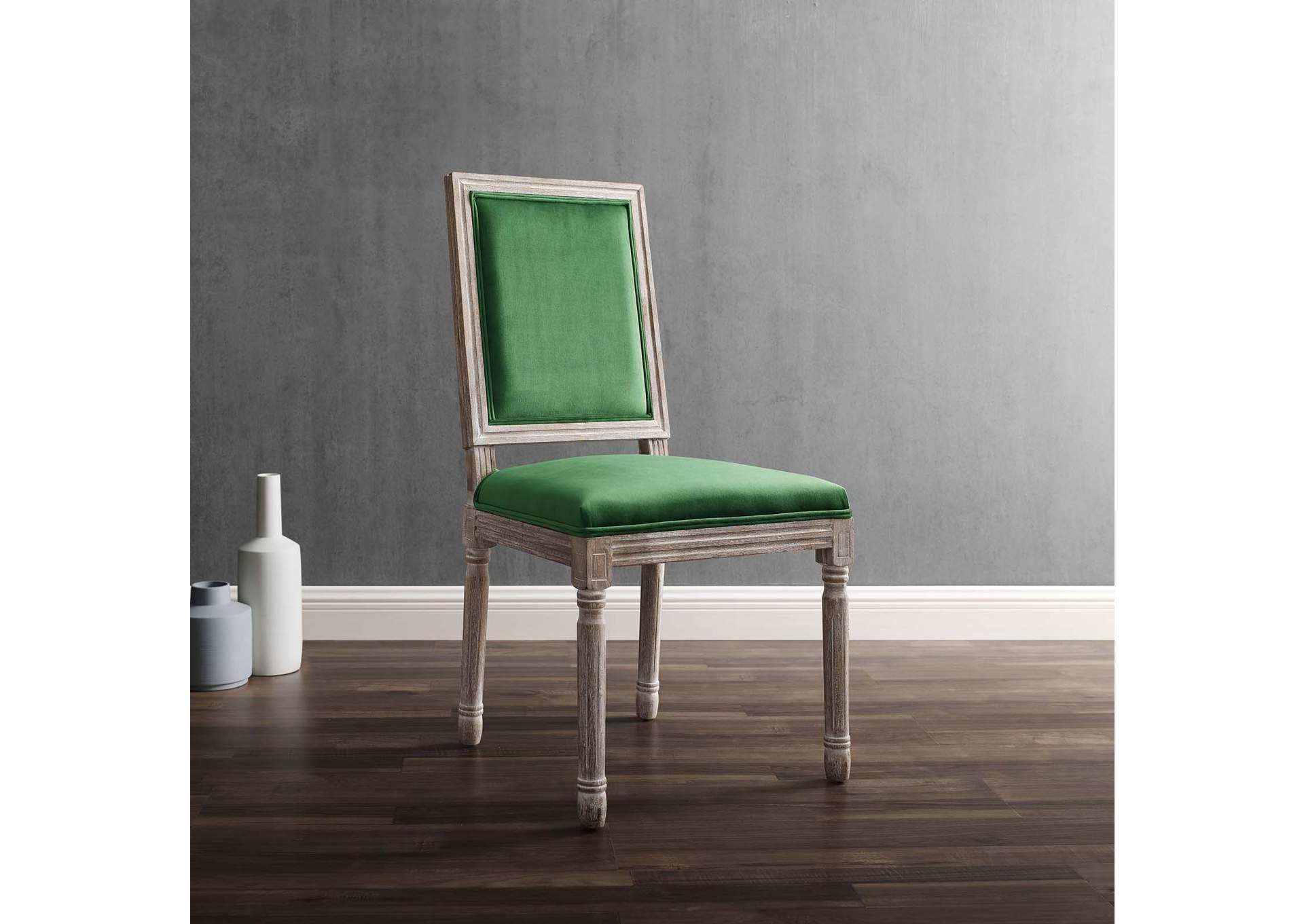 Court French Vintage Performance Velvet Dining Side Chair,Modway