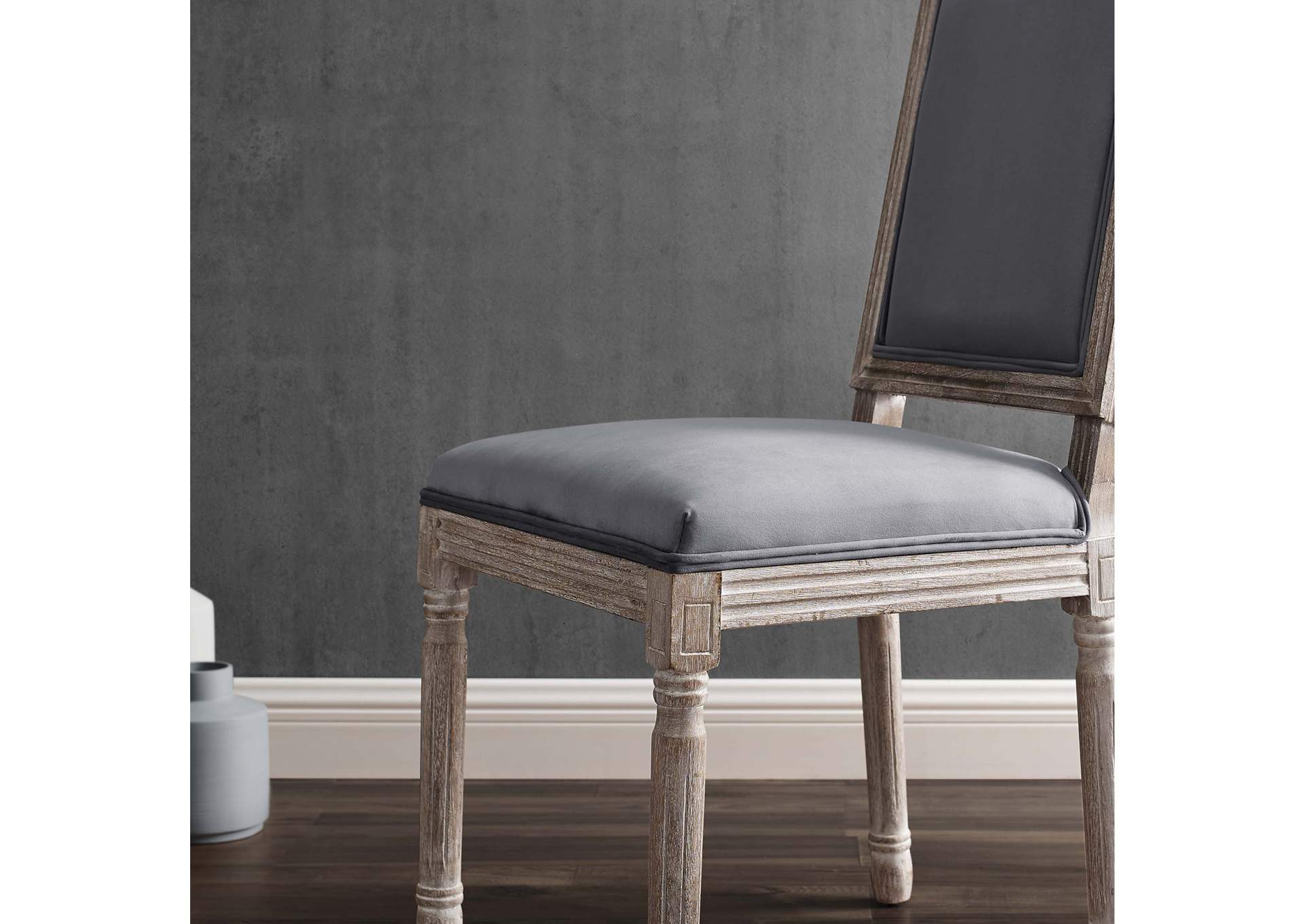 Court French Vintage Performance Velvet Dining Side Chair,Modway
