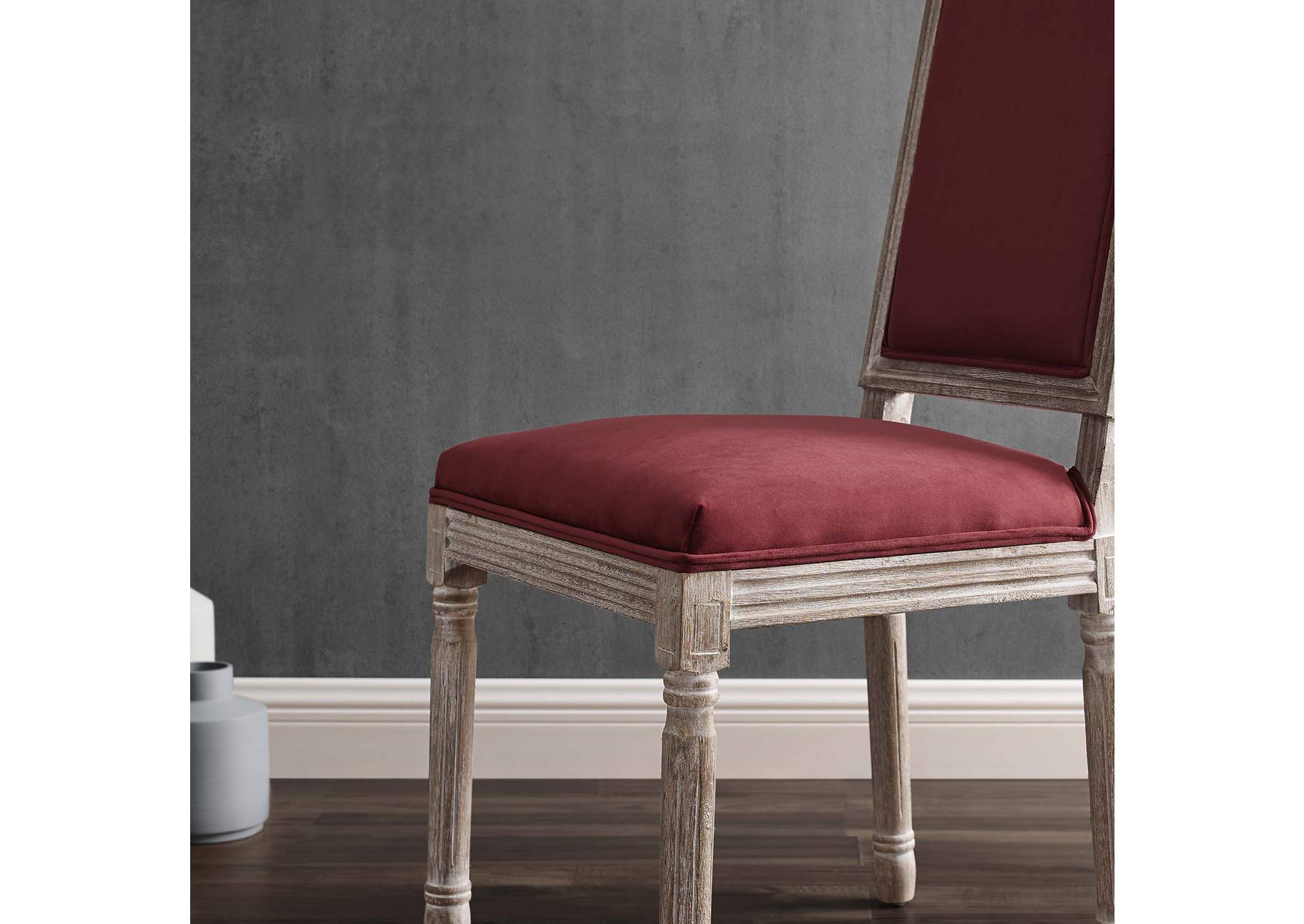 Court French Vintage Performance Velvet Dining Side Chair,Modway