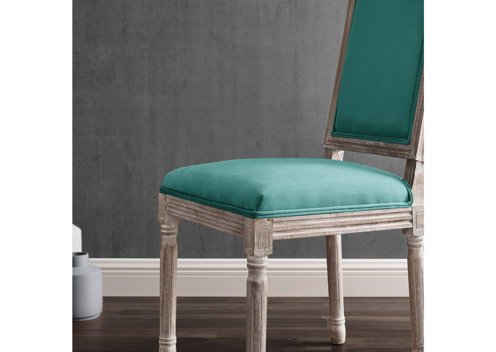 Court French Vintage Performance Velvet Dining Side Chair,Modway