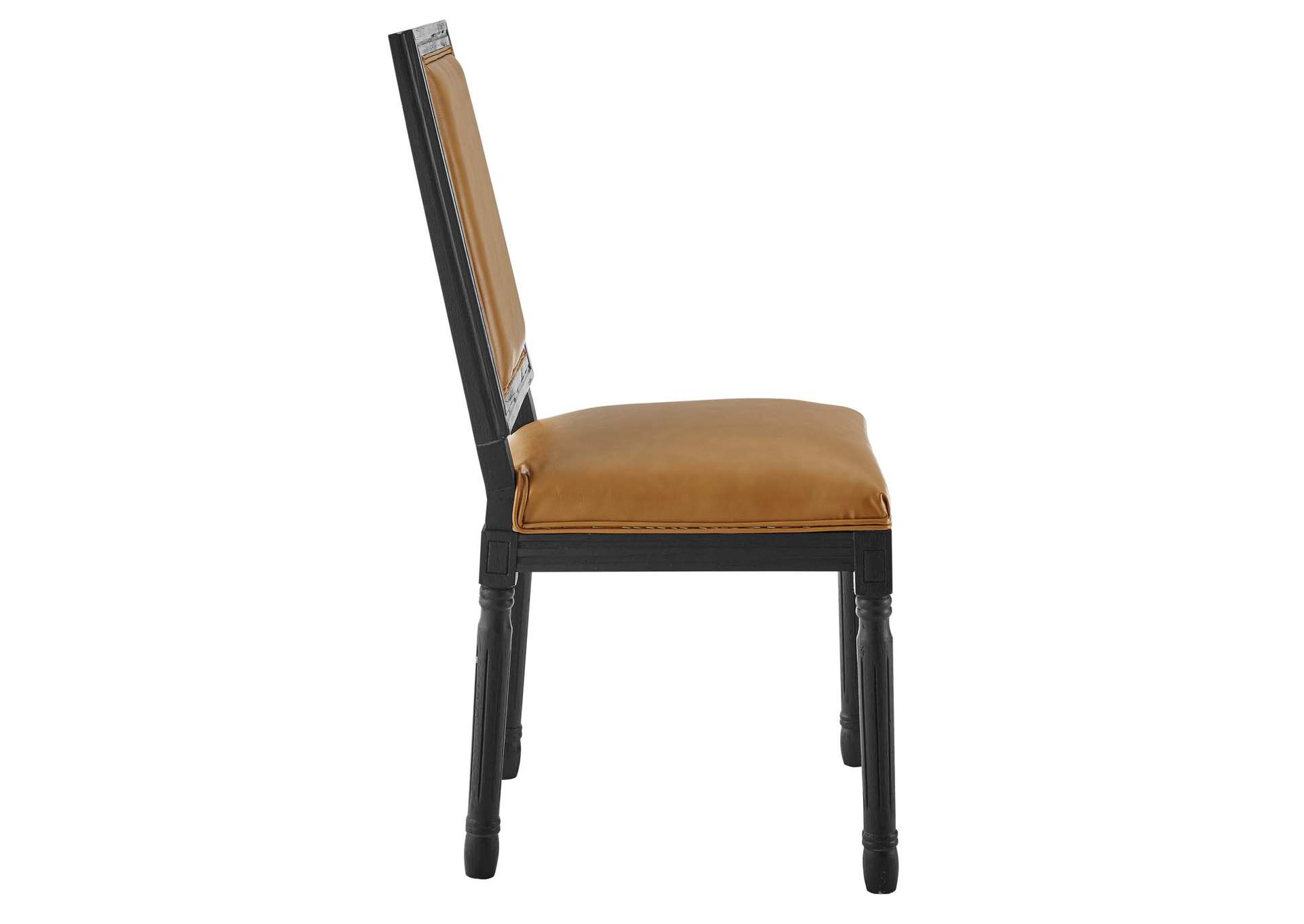 Court French Vintage Vegan Leather Dining Side Chair,Modway