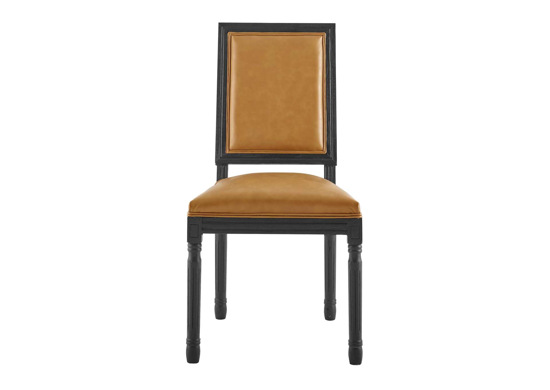 Court French Vintage Vegan Leather Dining Side Chair,Modway