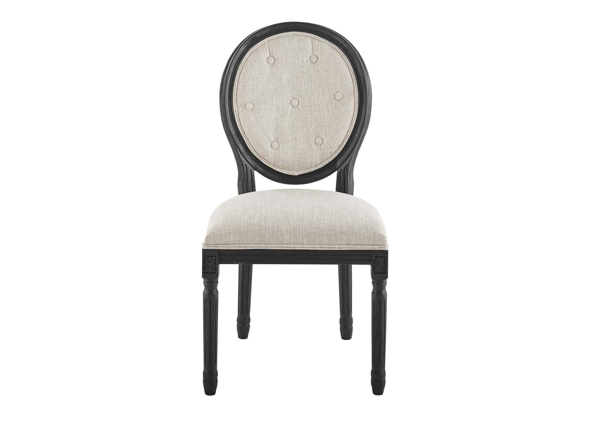 Arise Vintage French Upholstered Fabric Dining Side Chair,Modway