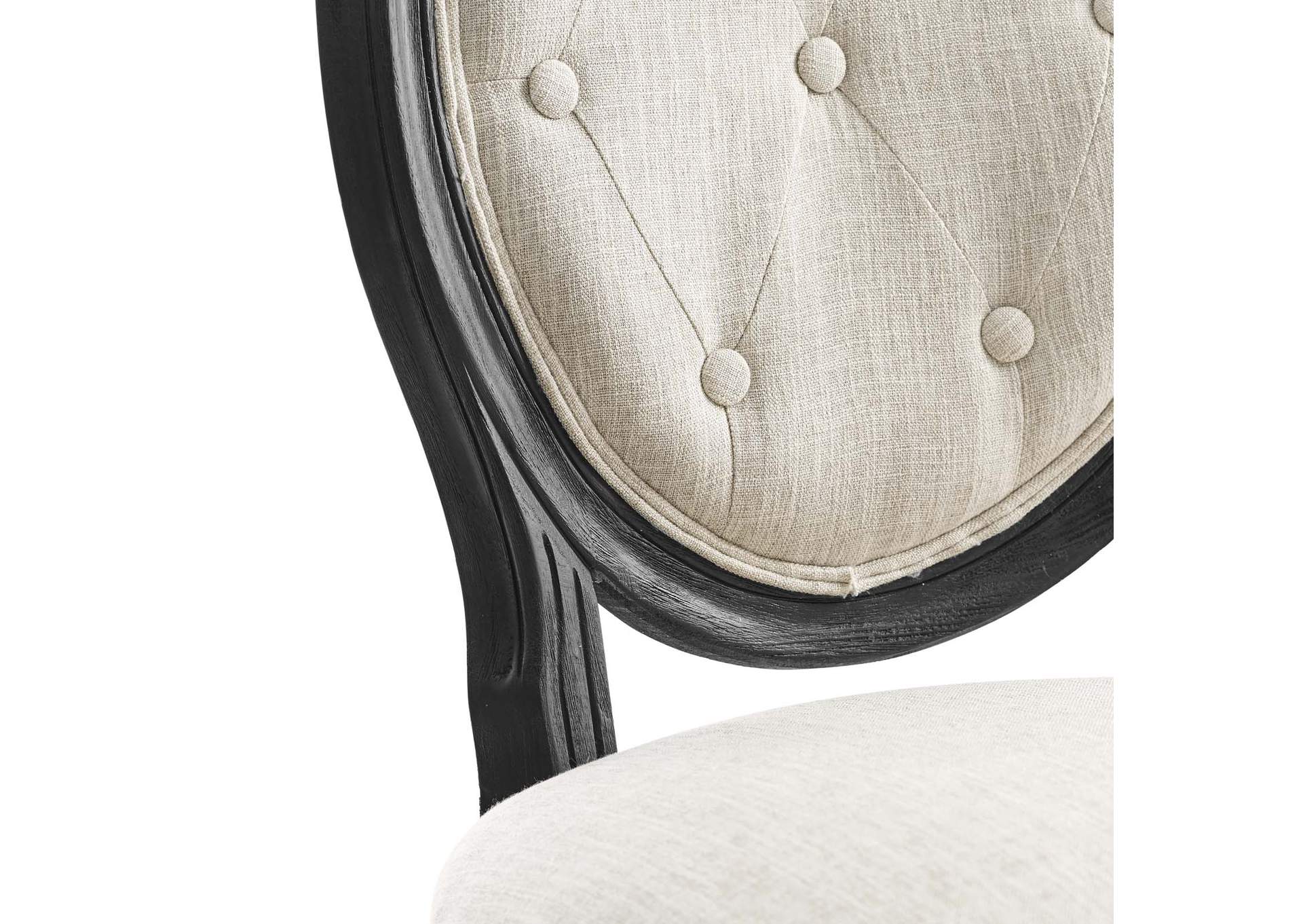 Arise Vintage French Upholstered Fabric Dining Side Chair,Modway