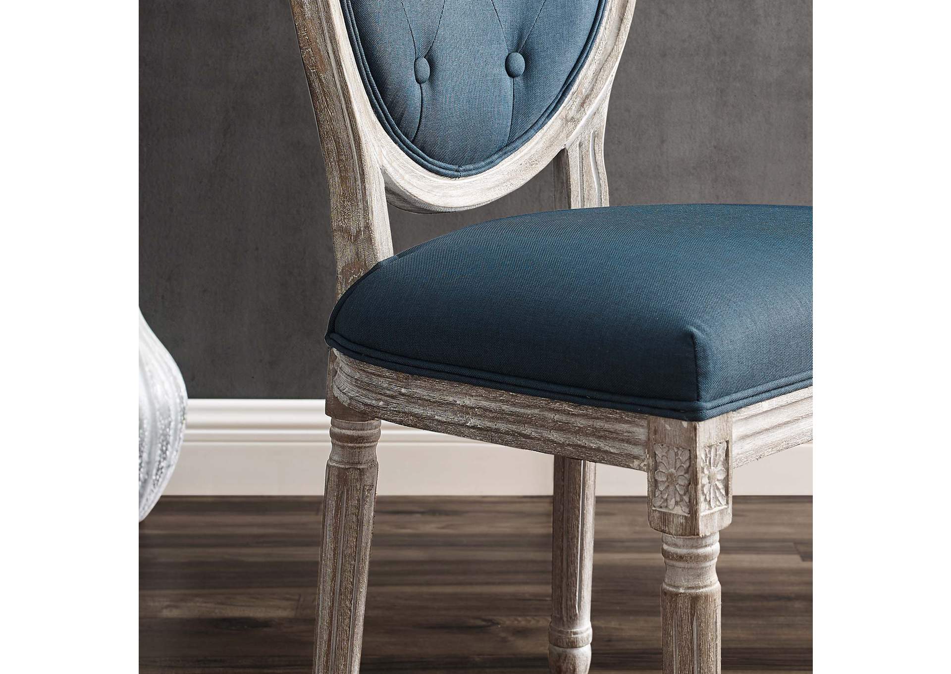 Arise Vintage French Upholstered Fabric Dining Side Chair,Modway