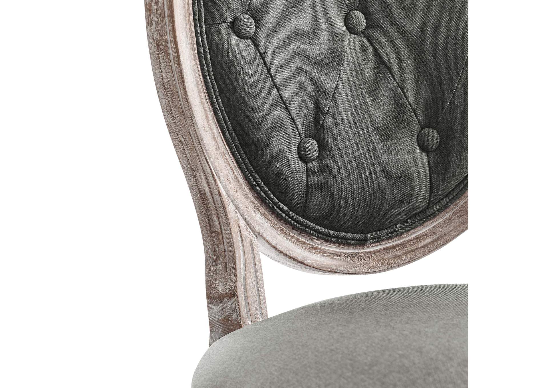 Arise Vintage French Upholstered Fabric Dining Side Chair,Modway