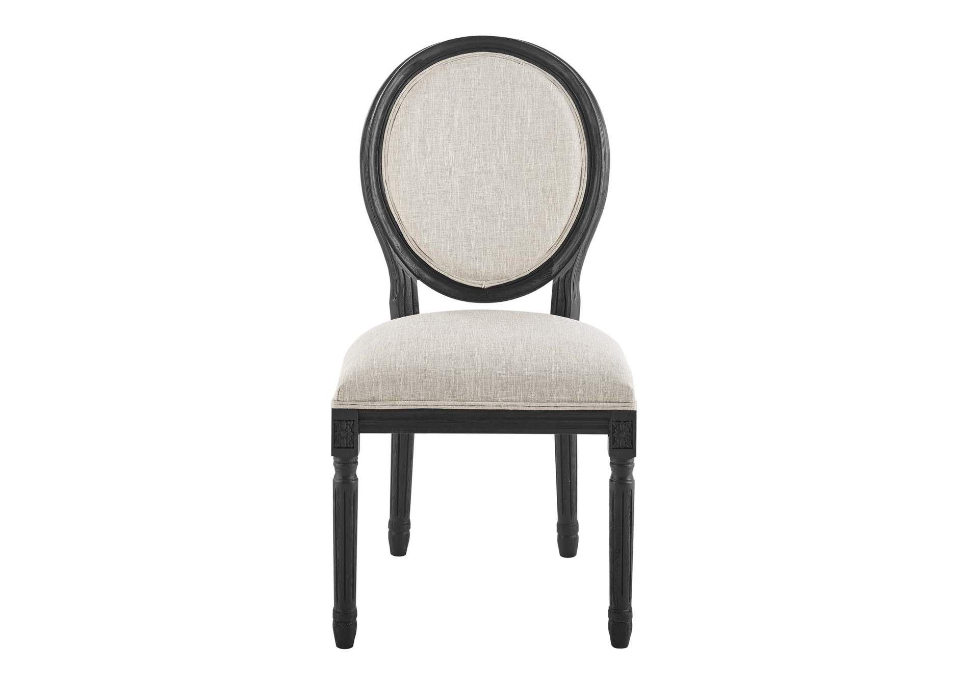Emanate Vintage French Upholstered Fabric Dining Side Chair,Modway
