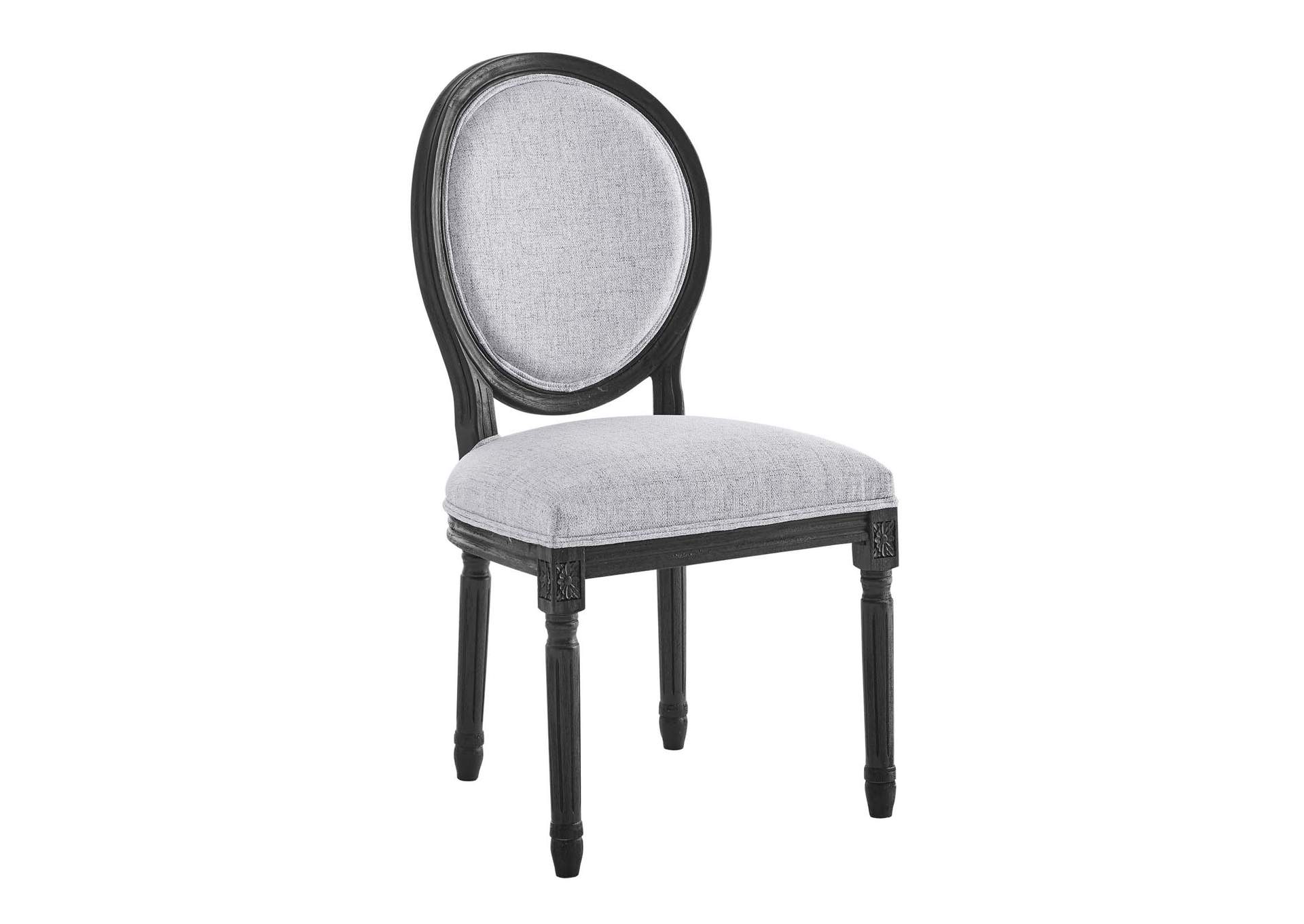 Emanate Vintage French Upholstered Fabric Dining Side Chair,Modway