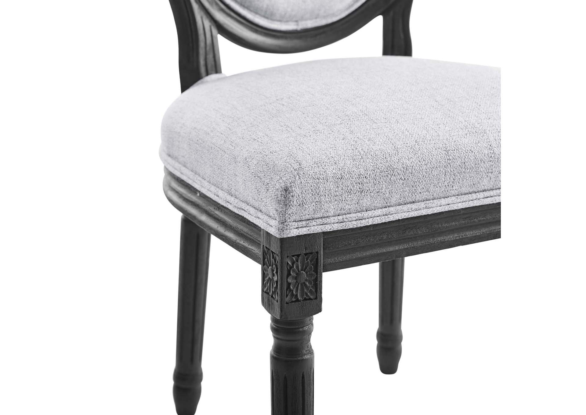Emanate Vintage French Upholstered Fabric Dining Side Chair,Modway