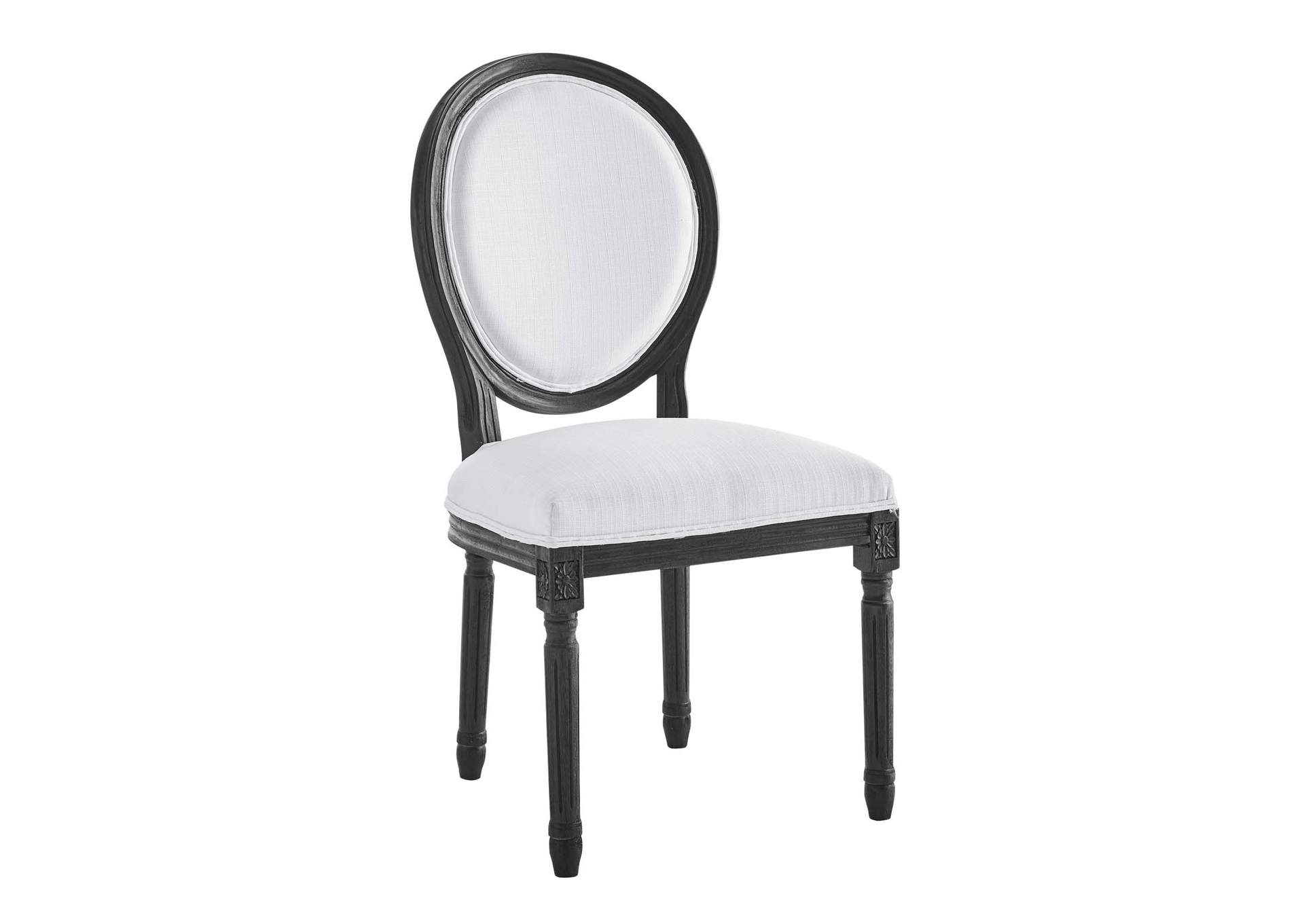 Emanate Vintage French Upholstered Fabric Dining Side Chair,Modway