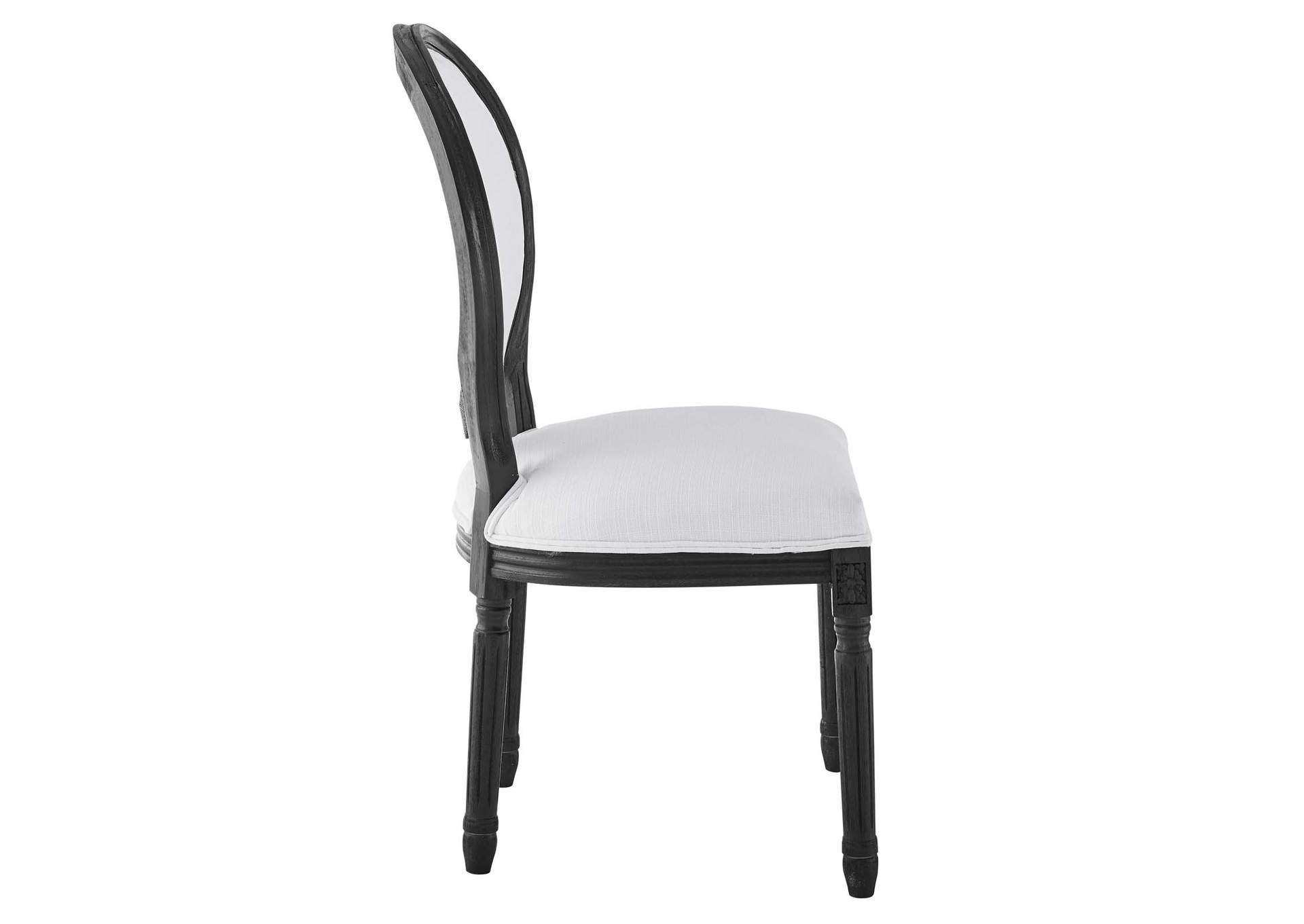 Emanate Vintage French Upholstered Fabric Dining Side Chair,Modway