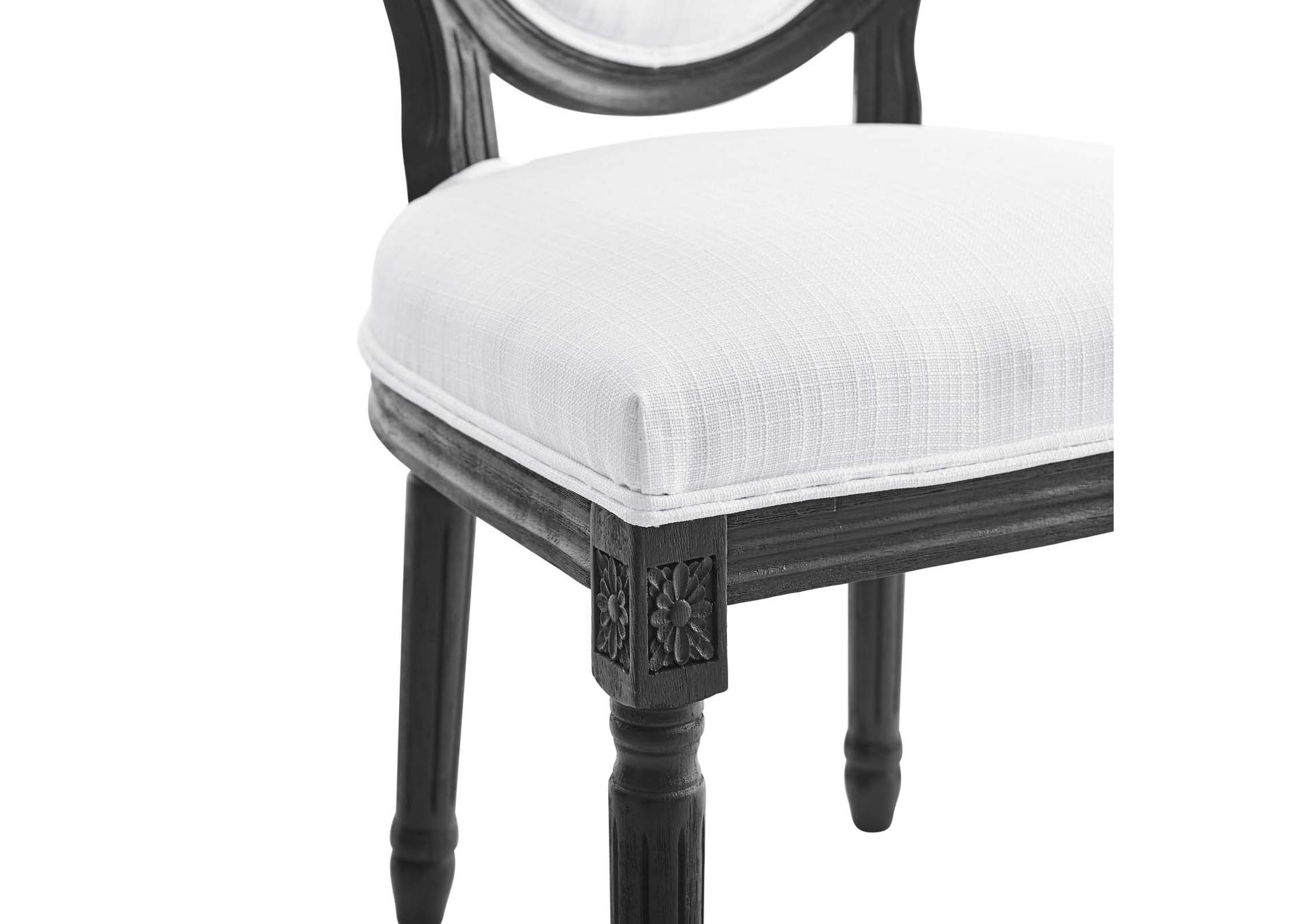 Emanate Vintage French Upholstered Fabric Dining Side Chair,Modway