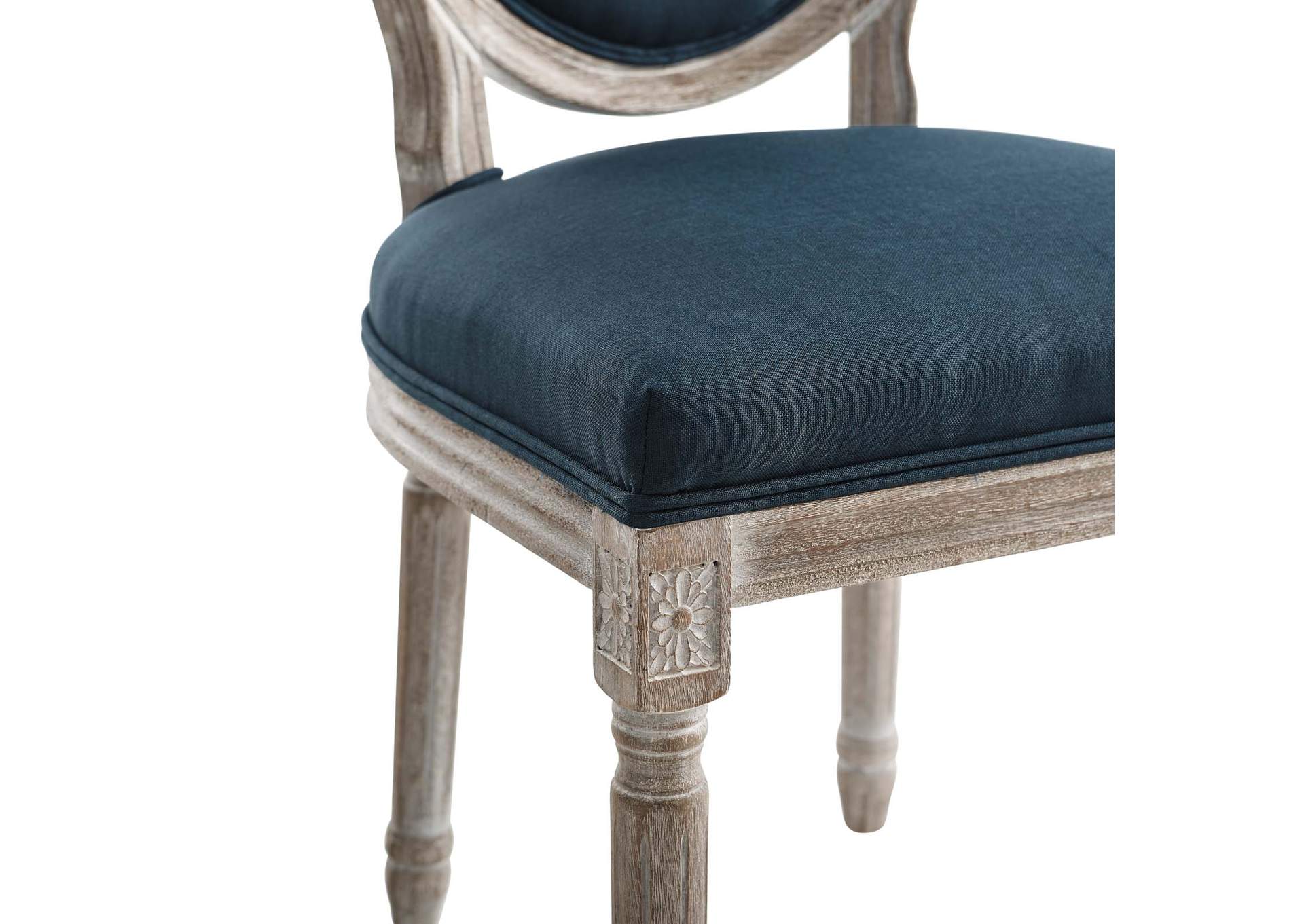 Emanate Vintage French Upholstered Fabric Dining Side Chair,Modway