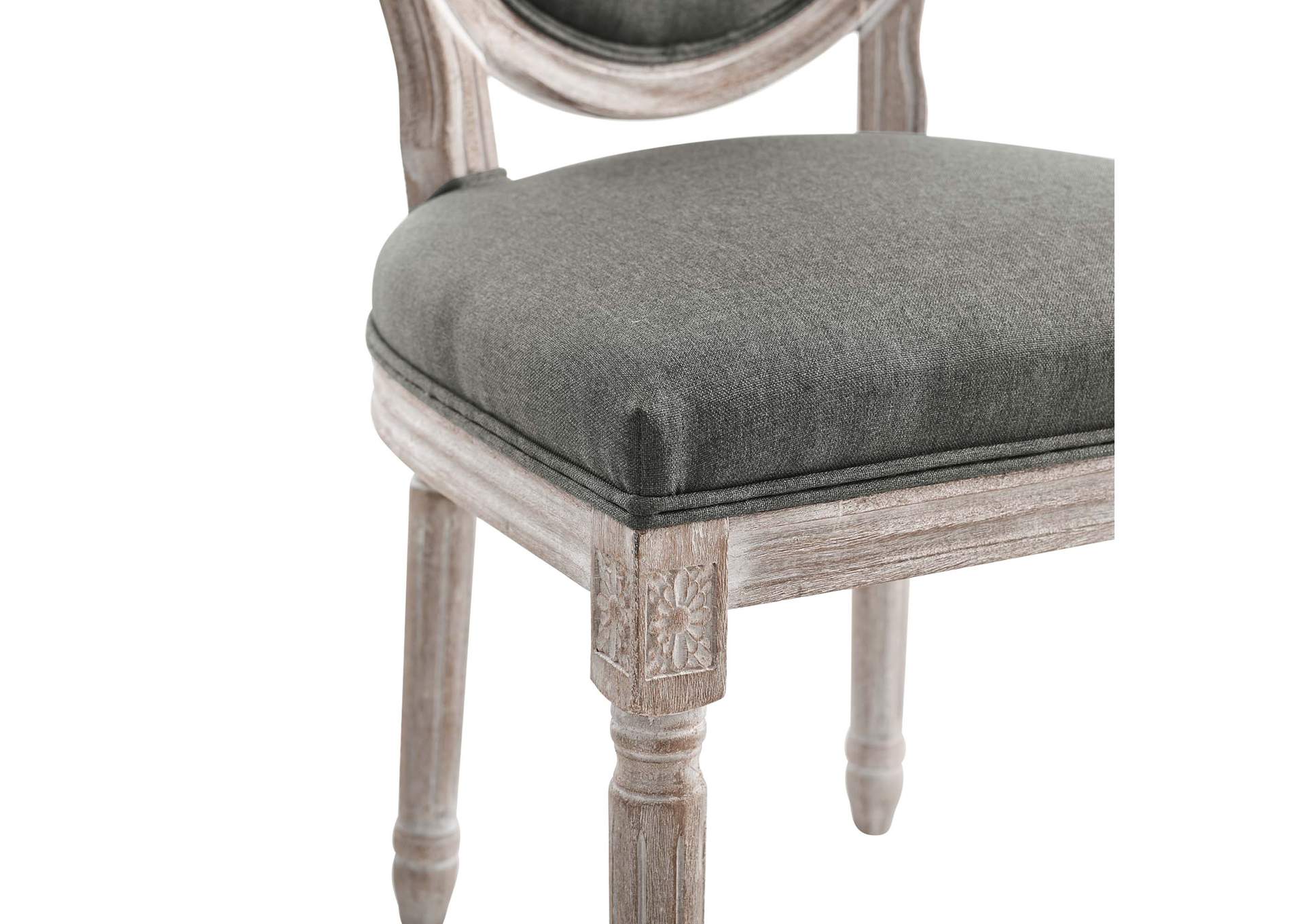 Emanate Vintage French Upholstered Fabric Dining Side Chair,Modway