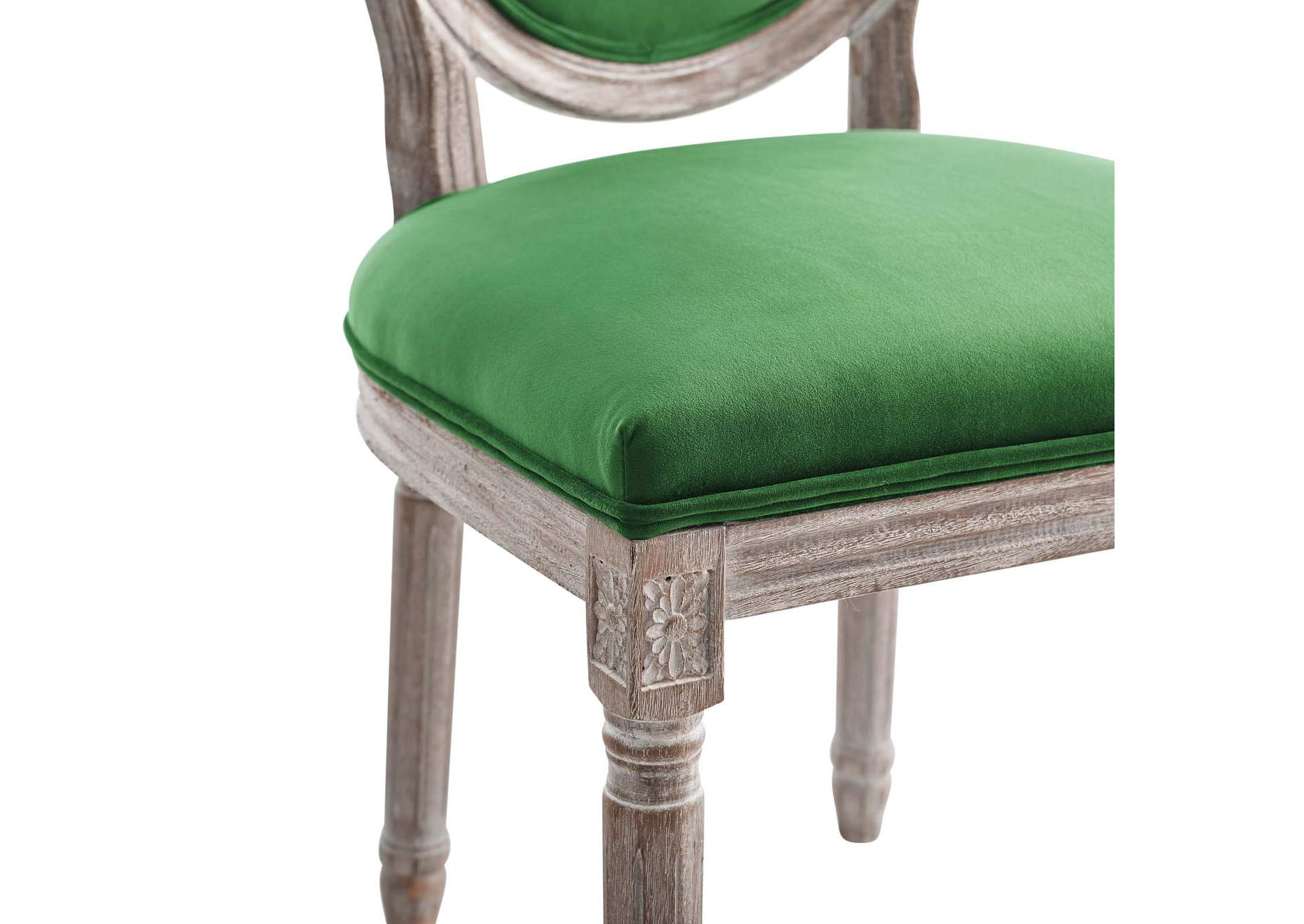 Emanate Vintage French Performance Velvet Dining Side Chair,Modway