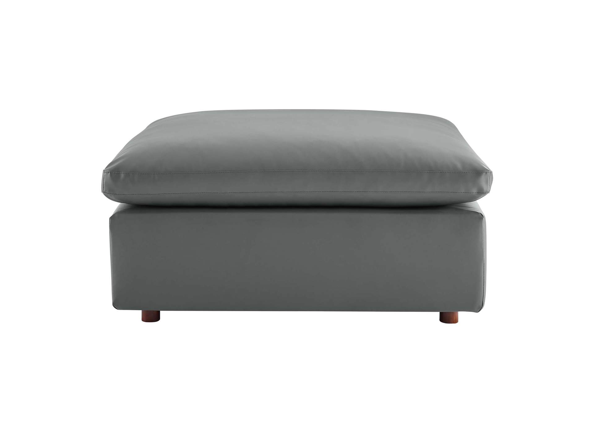 Commix Down Filled Overstuffed Vegan Leather Ottoman,Modway