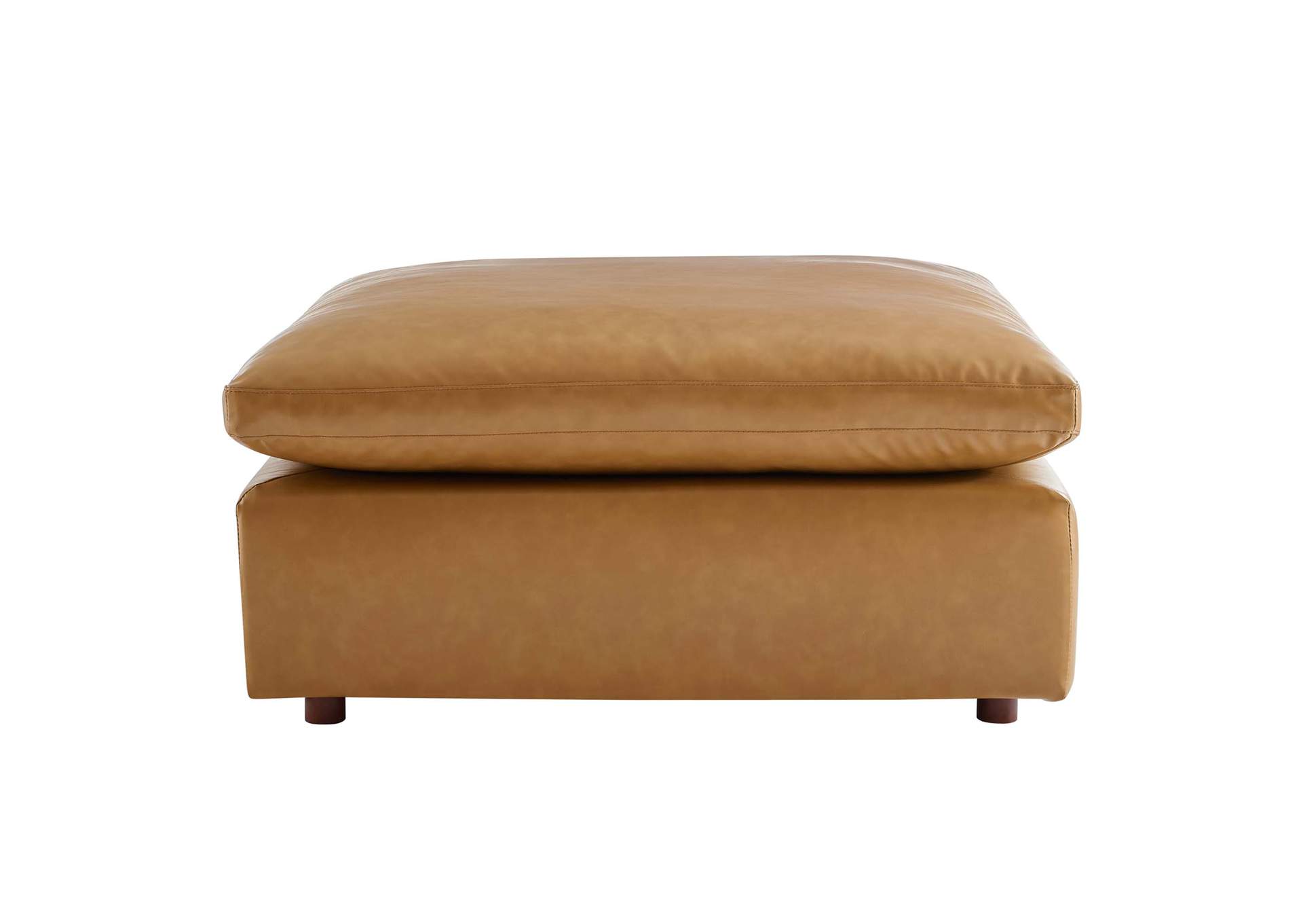 Commix Down Filled Overstuffed Vegan Leather Ottoman,Modway