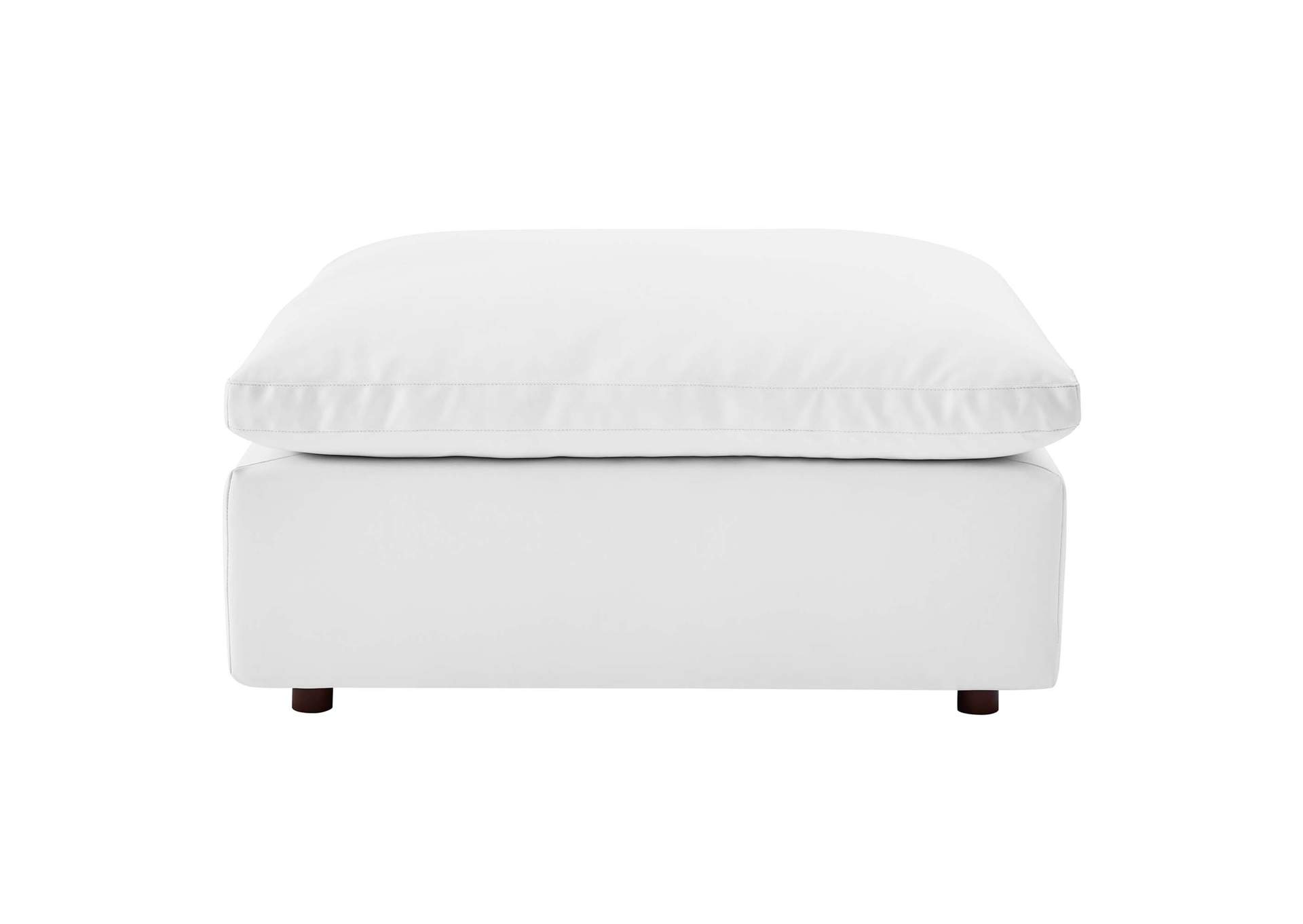 Commix Down Filled Overstuffed Vegan Leather Ottoman,Modway