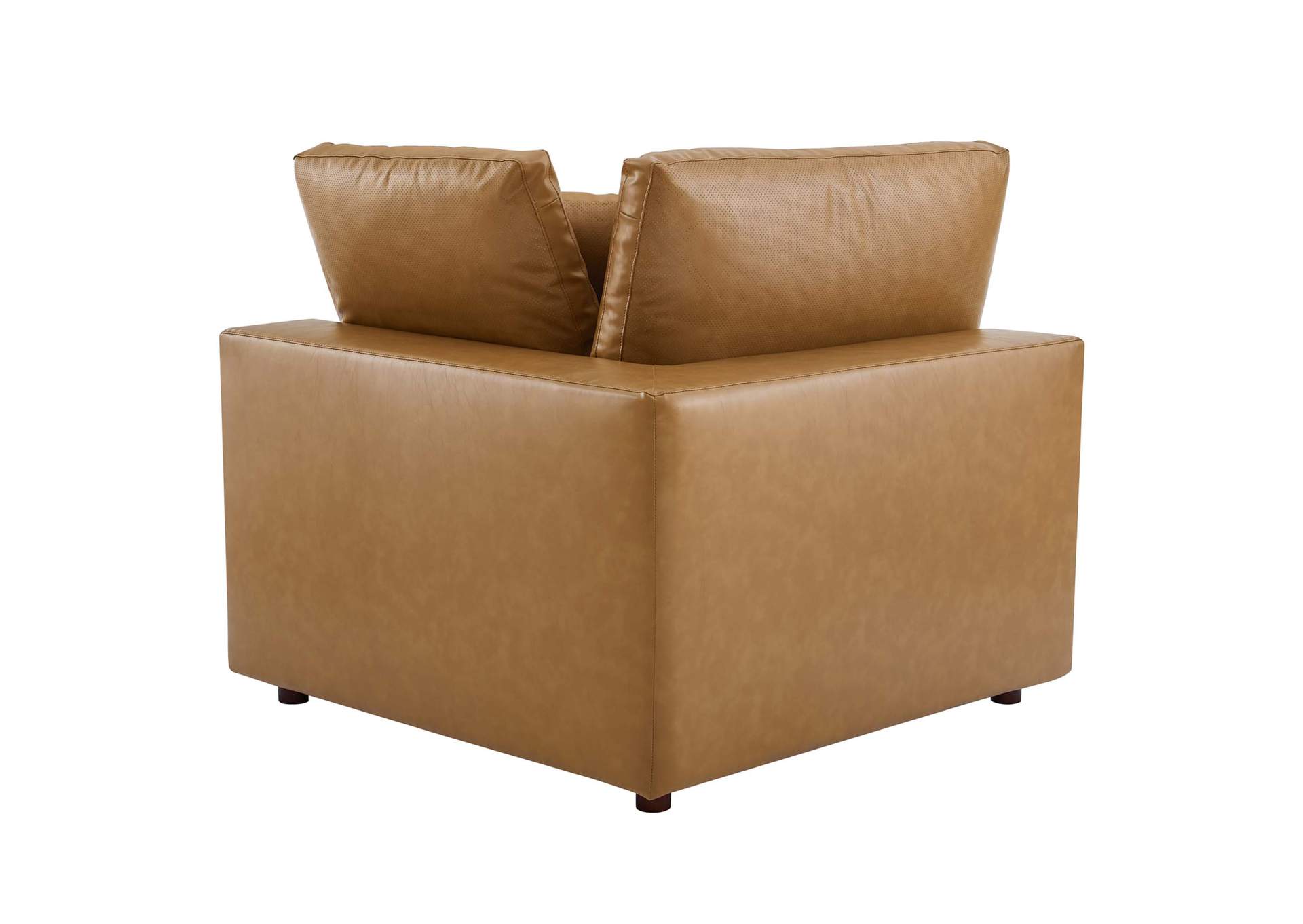 Commix Down Filled Overstuffed Vegan Leather Corner Chair,Modway