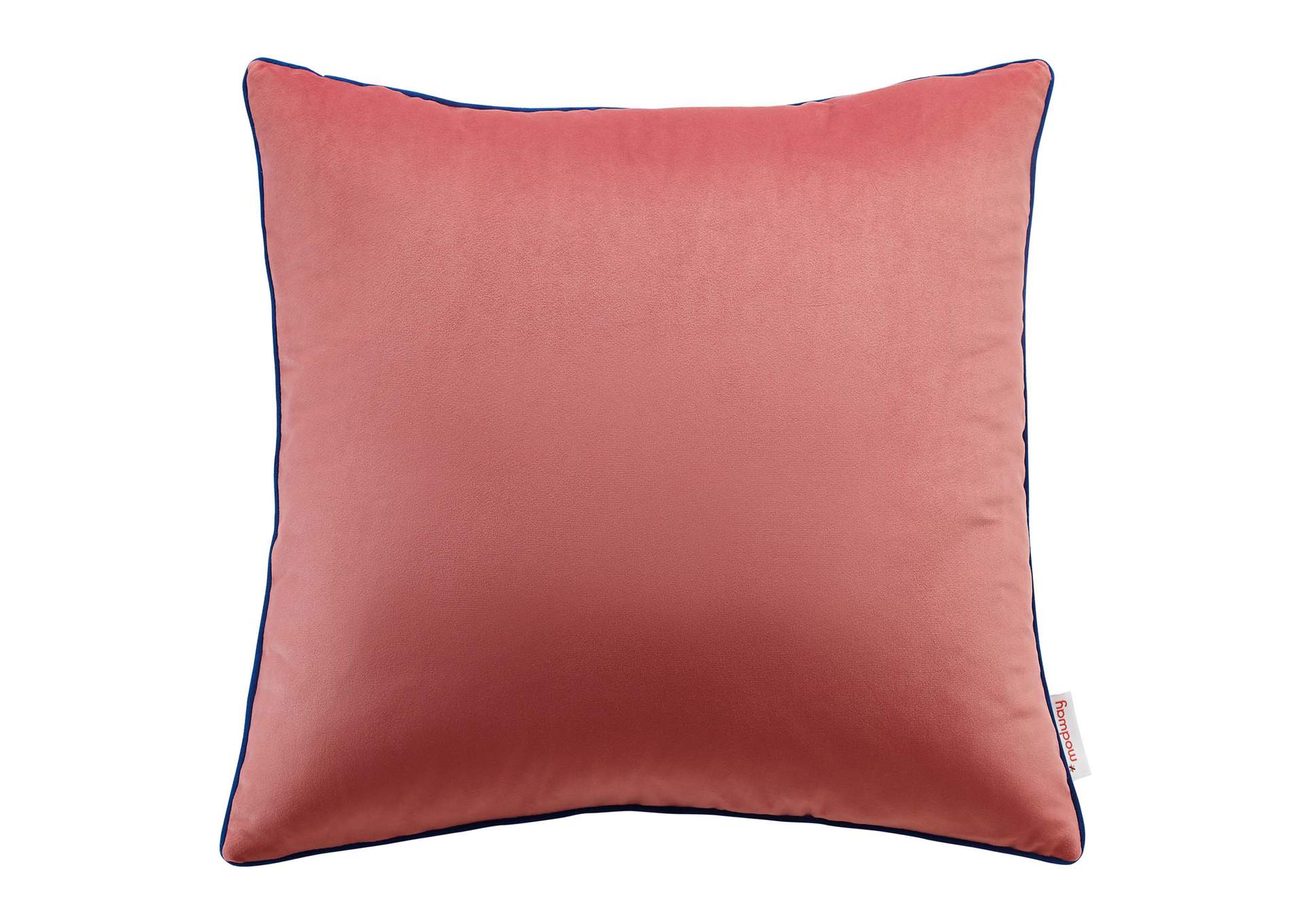 Blossom Navy Accentuate 18" Performance Velvet Throw Pillow,Modway