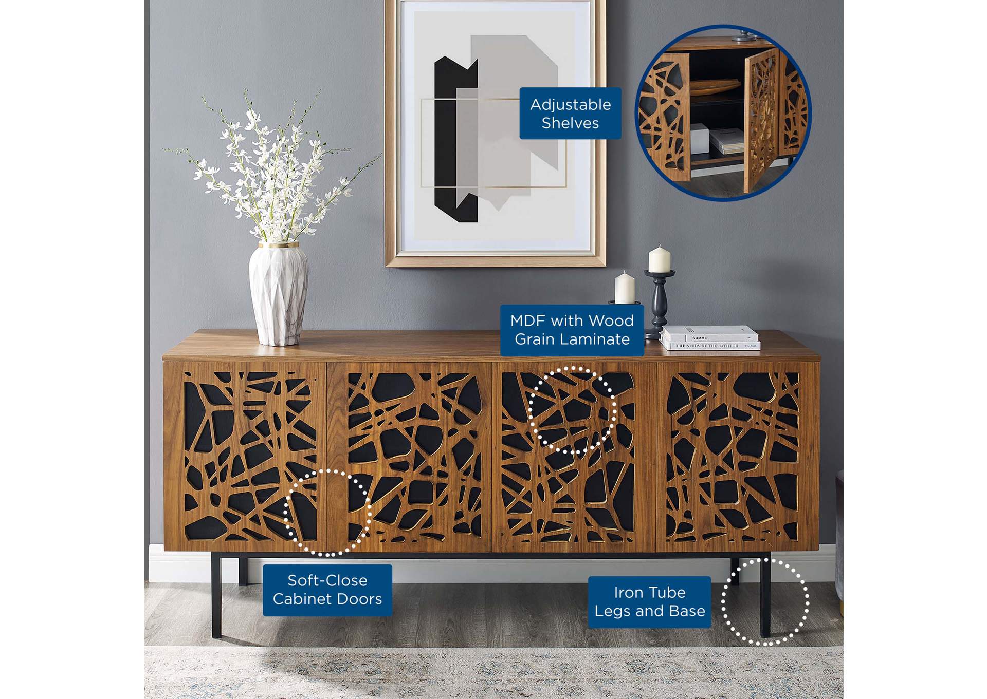 Telluride 73" TV Stand,Modway