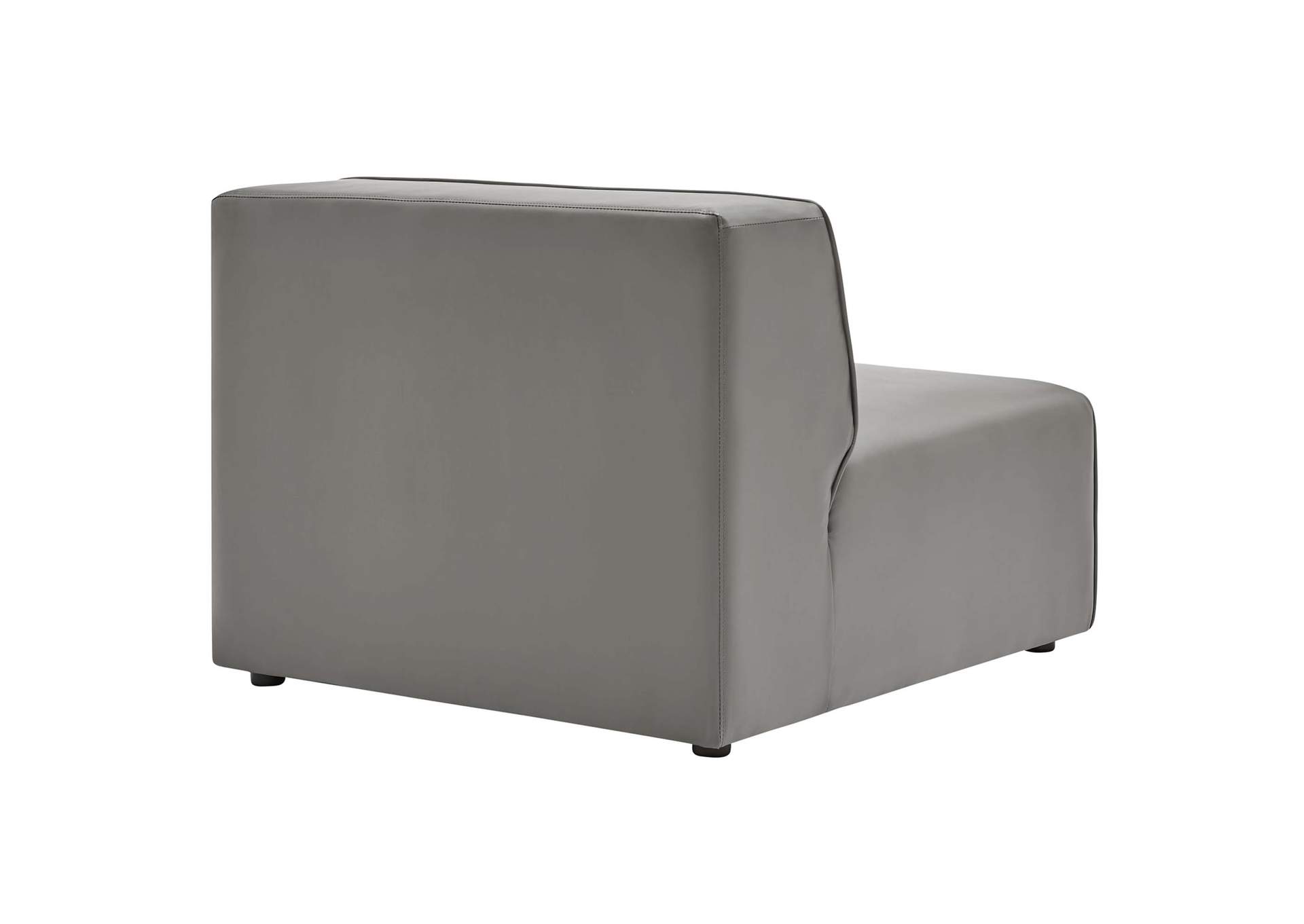 Gray Mingle Vegan Leather 3-Piece Sectional Sofa,Modway