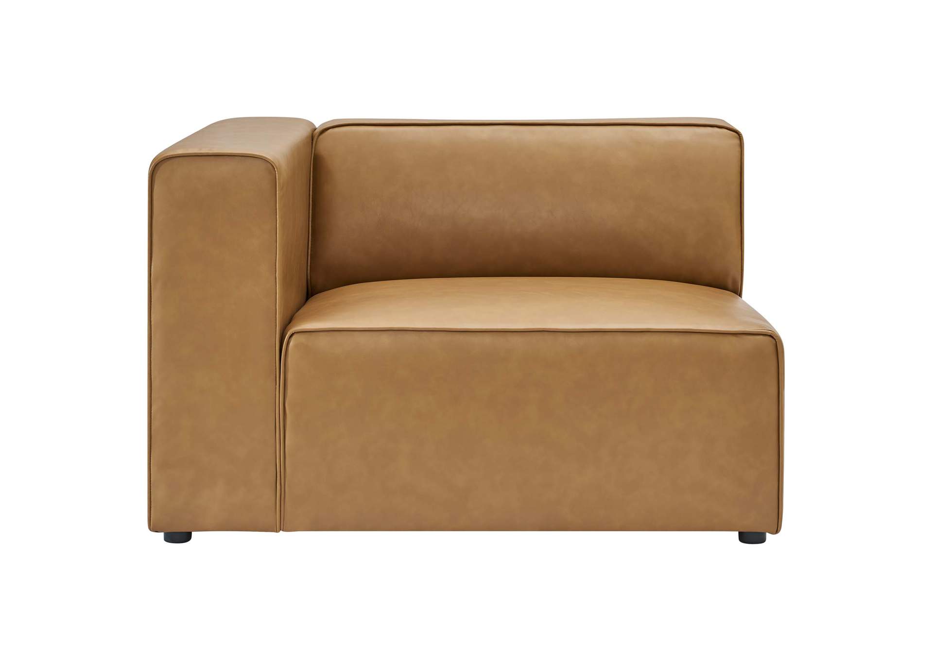 Tan Mingle Vegan Leather Sofa and Armchair Set,Modway