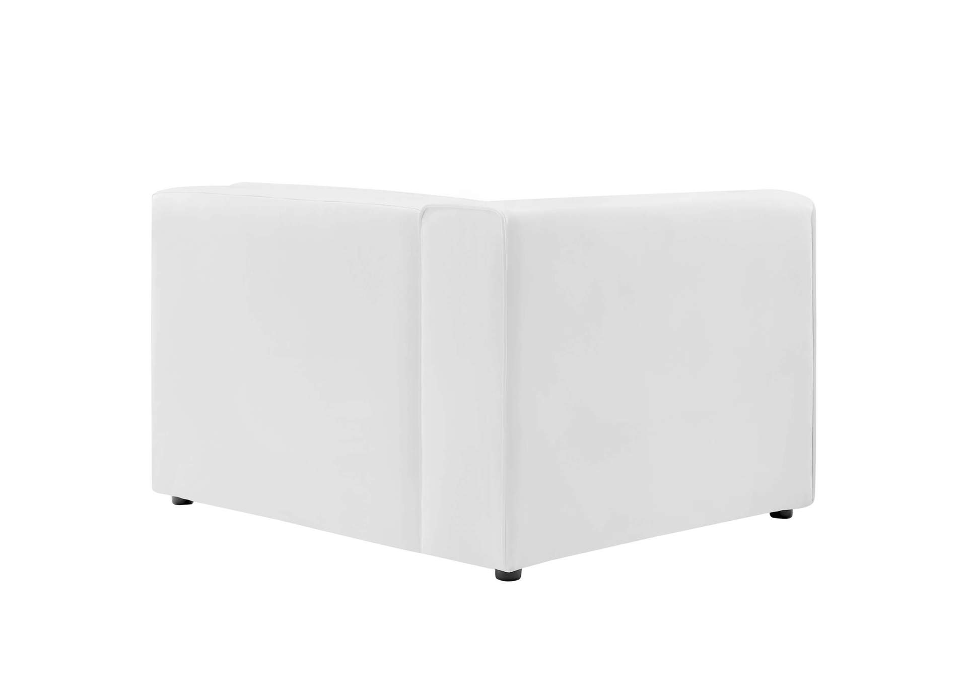 White Mingle Vegan Leather 7-Piece Furniture Set,Modway