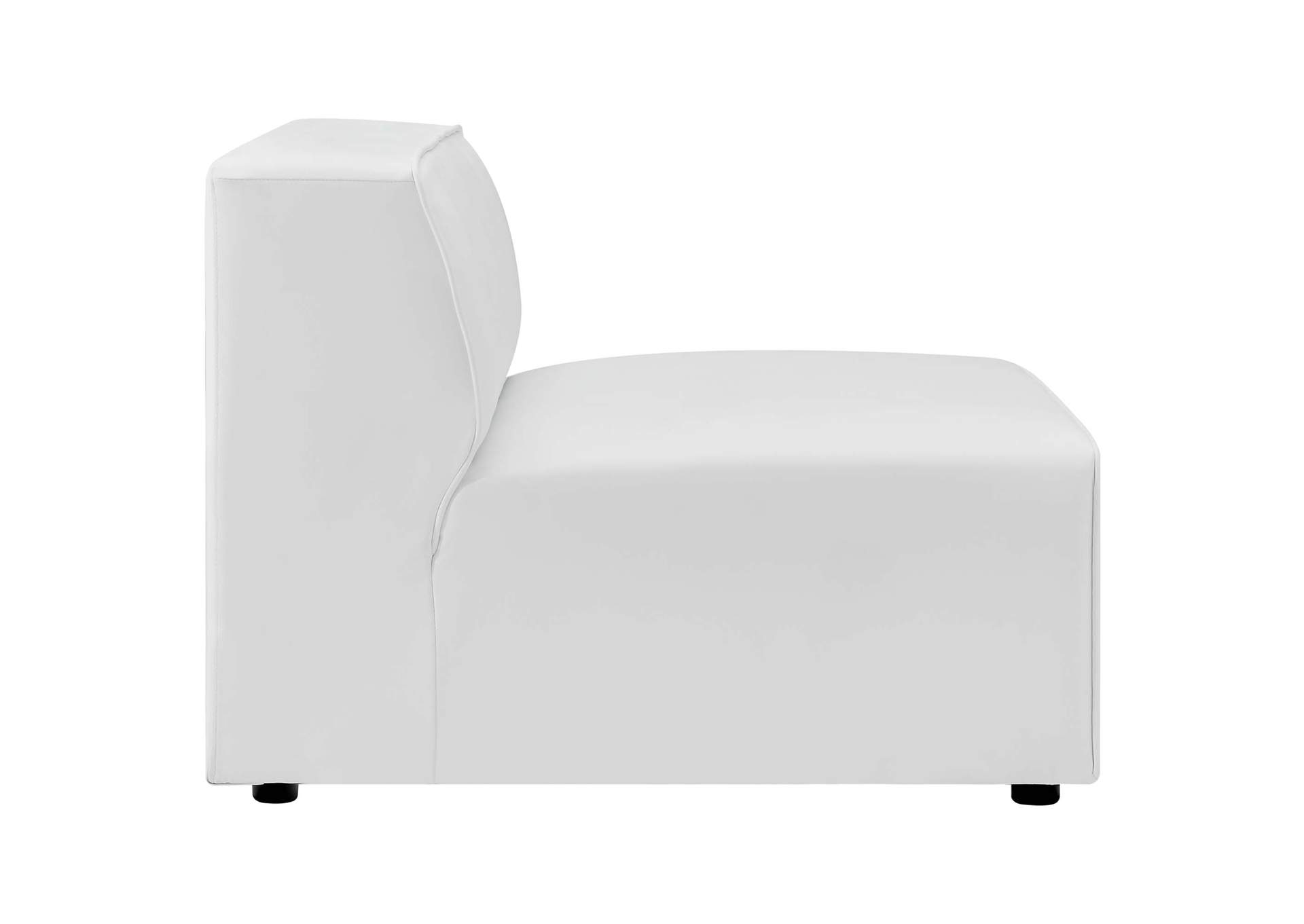 White Mingle Vegan Leather 7-Piece Furniture Set,Modway