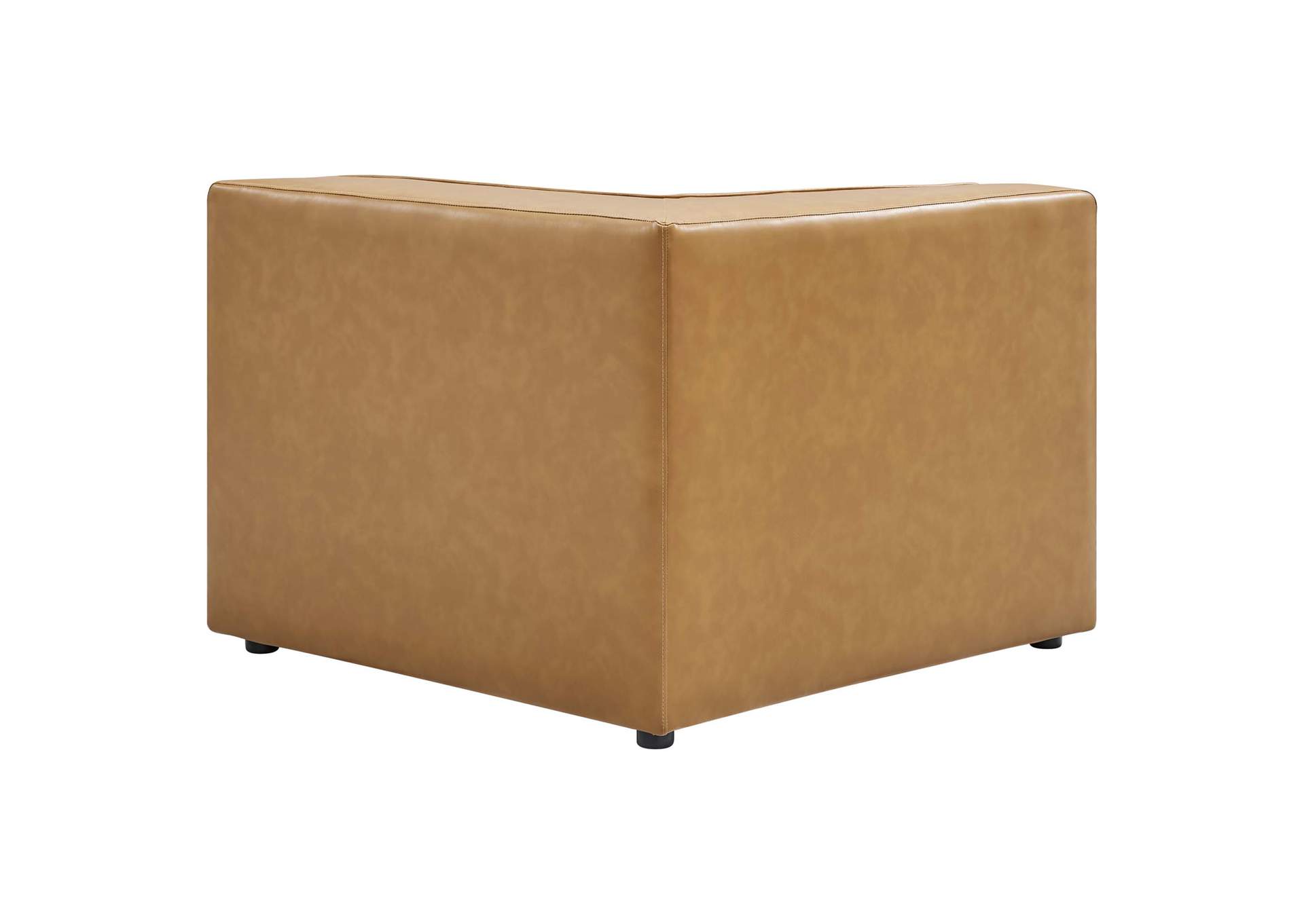 Tan Mingle Vegan Leather 7-Piece Sectional Sofa,Modway