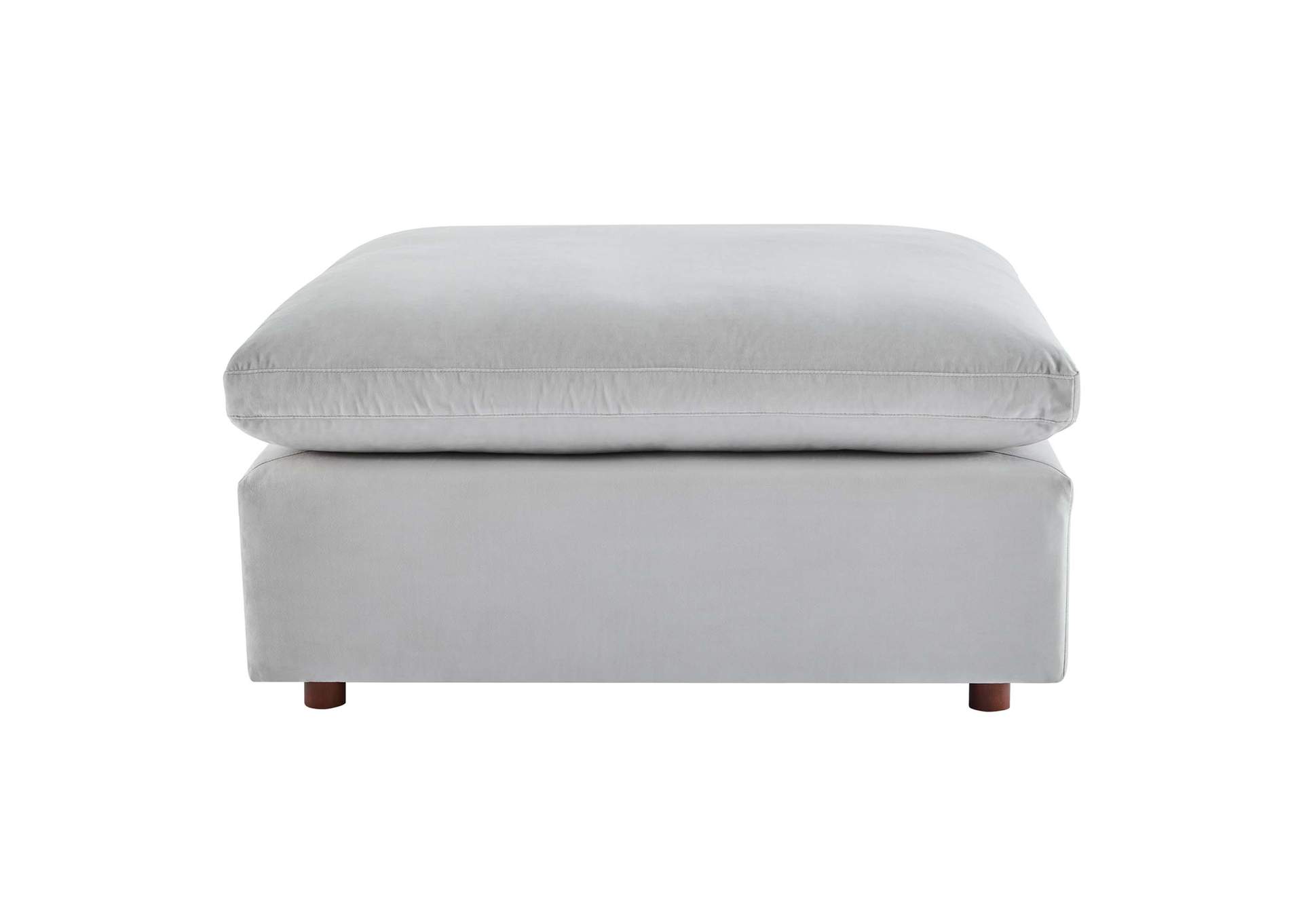 Light Gray Commix Down Filled Overstuffed Performance Velvet 6-Piece Sectional Sofa,Modway