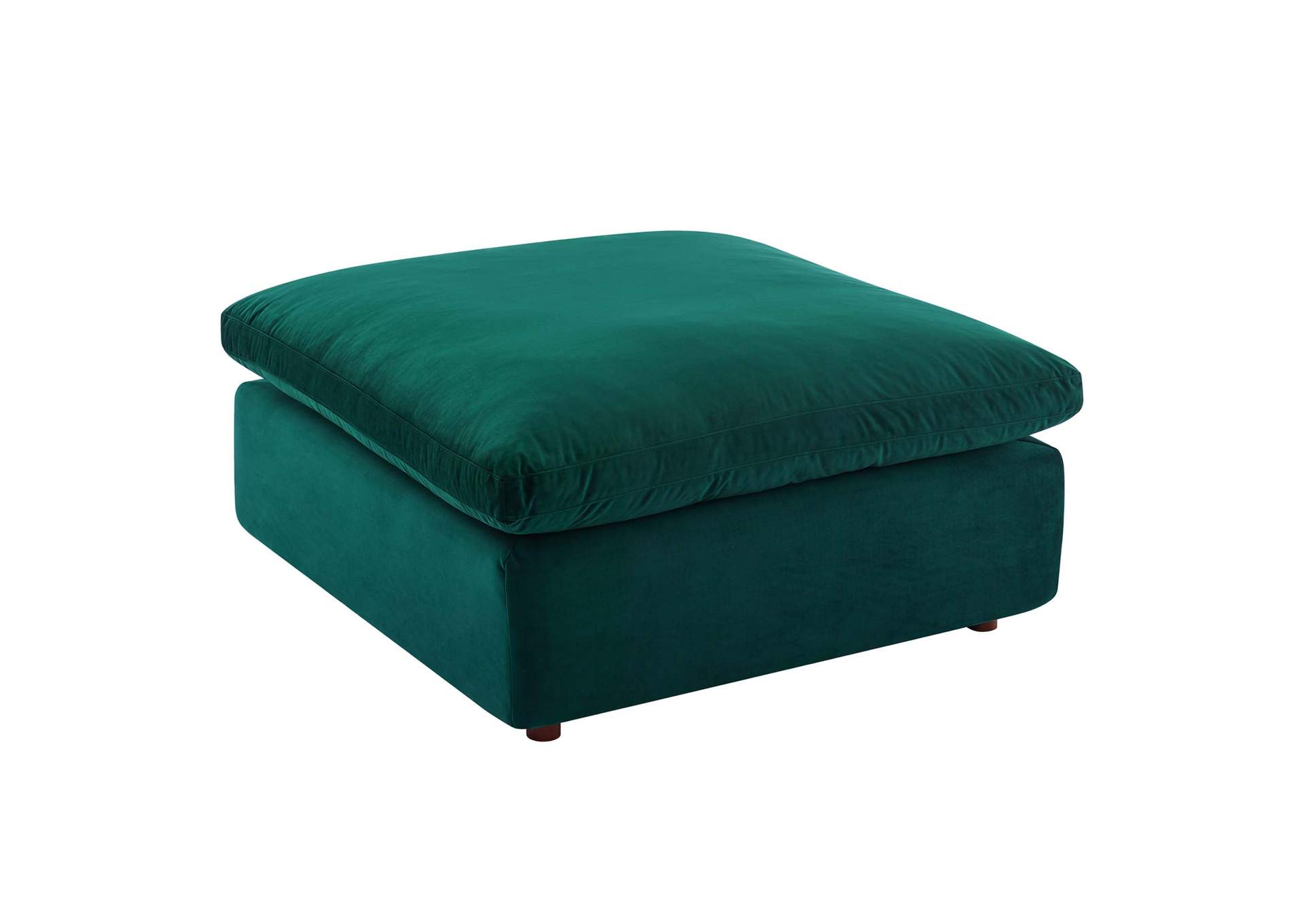 Green Commix Down Filled Overstuffed Performance Velvet 7-Piece Sectional Sofa,Modway