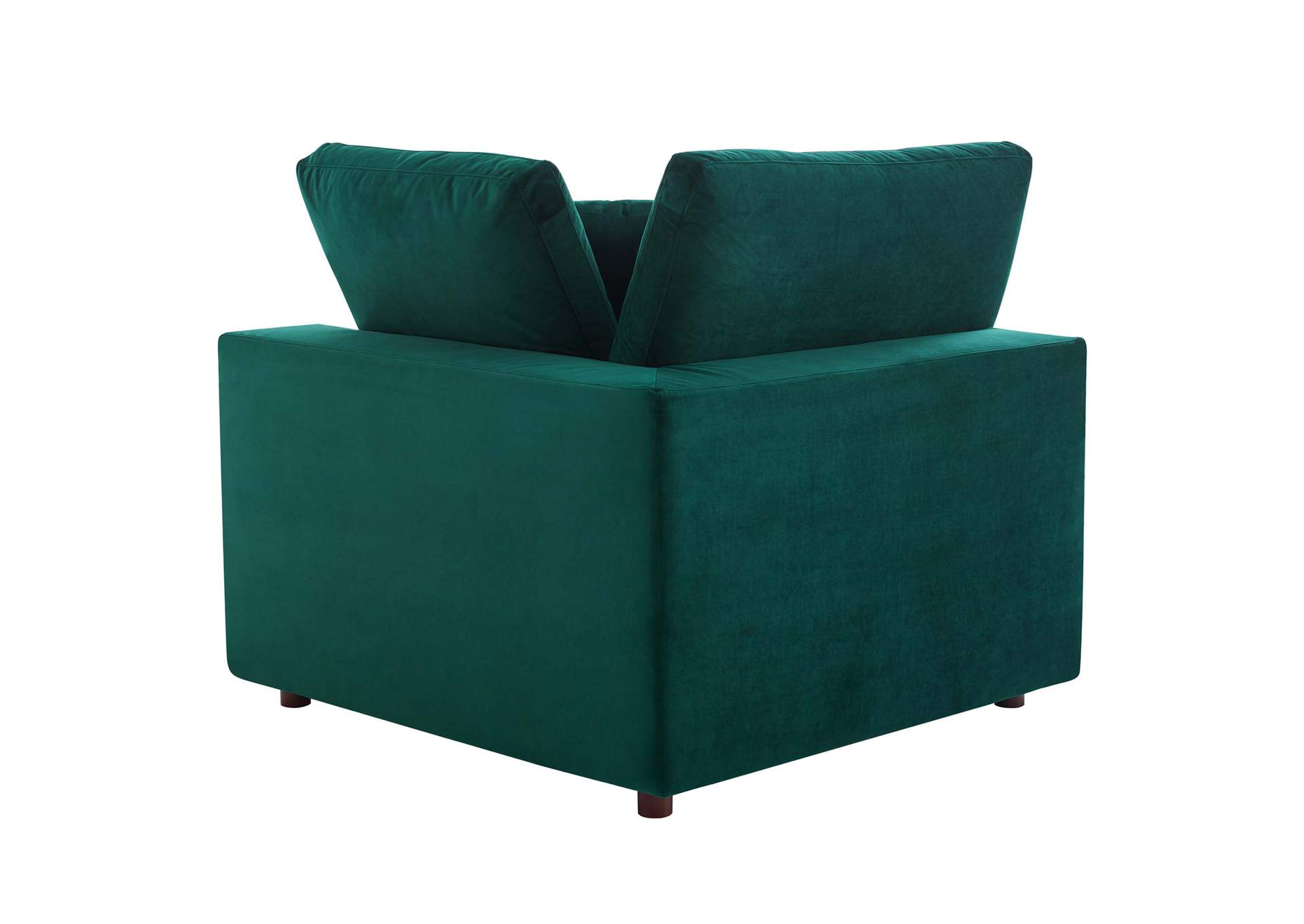 Green Commix Down Filled Overstuffed Performance Velvet 7-Piece Sectional Sofa,Modway