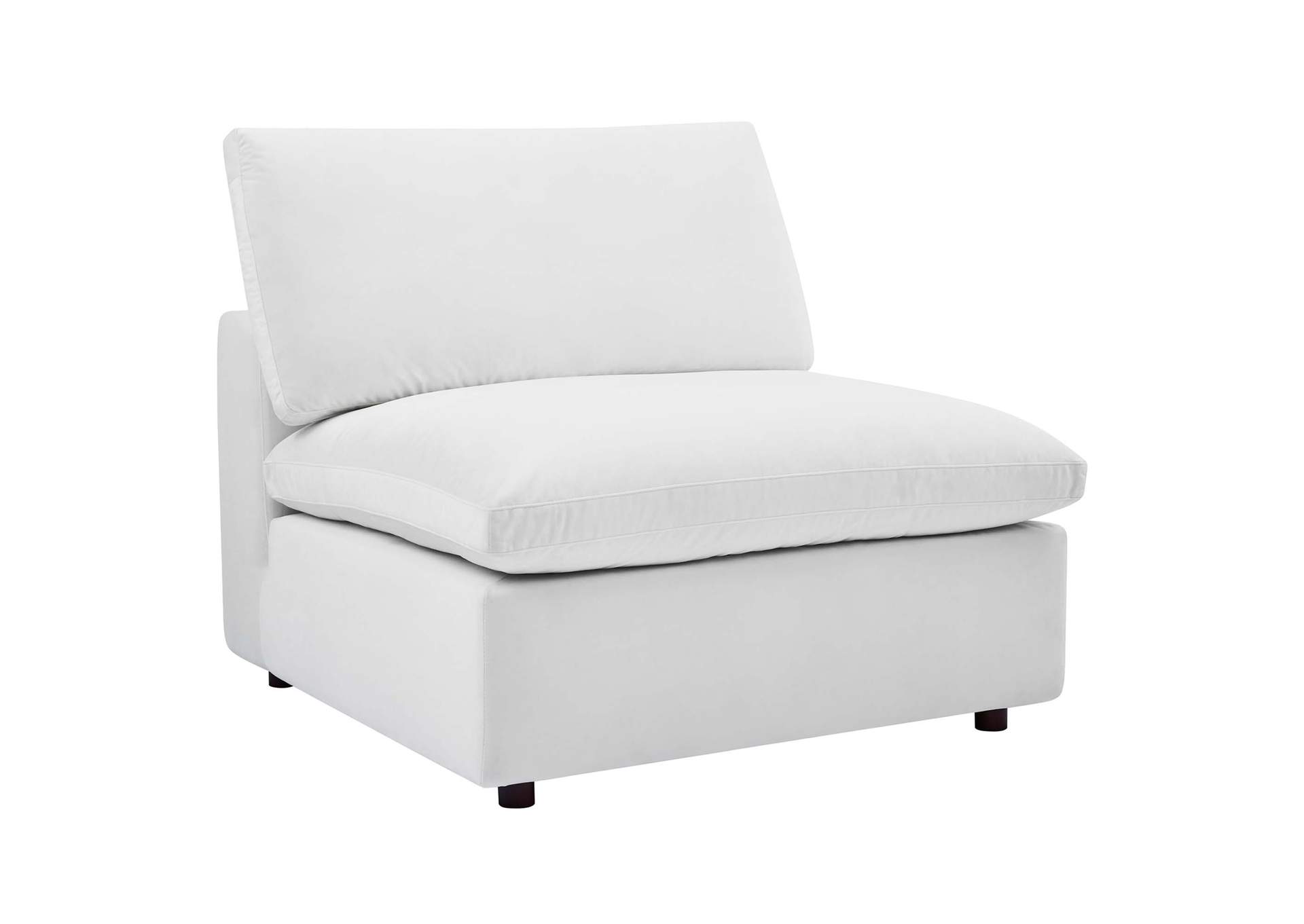 White Commix Down Filled Overstuffed Performance Velvet 	8-Piece Sectional Sofa,Modway
