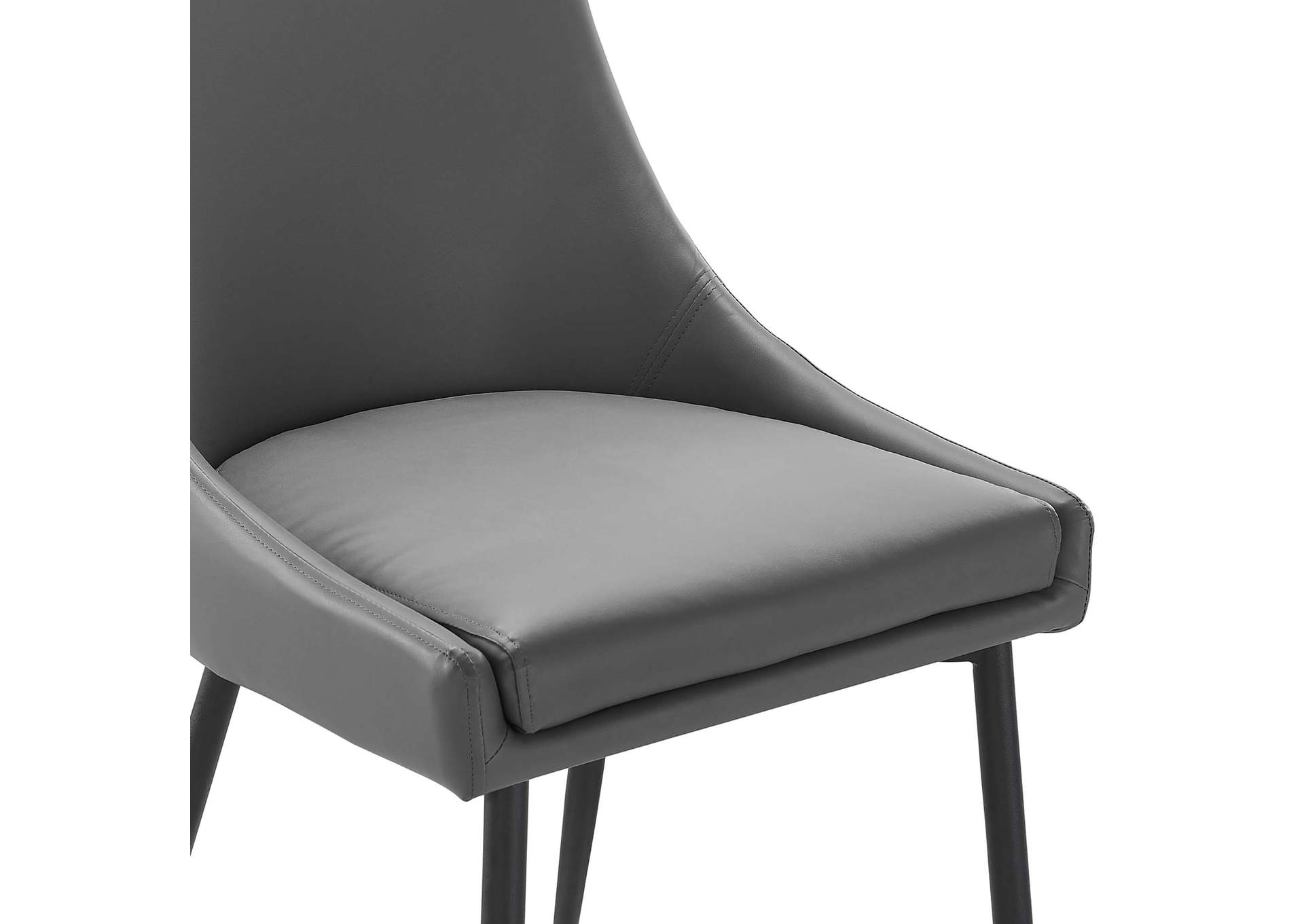Viscount Vegan Leather Dining Chairs - Set of 2,Modway