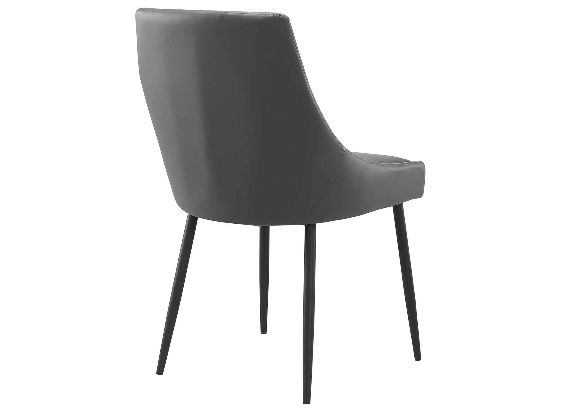 Viscount Vegan Leather Dining Chairs - Set of 2,Modway