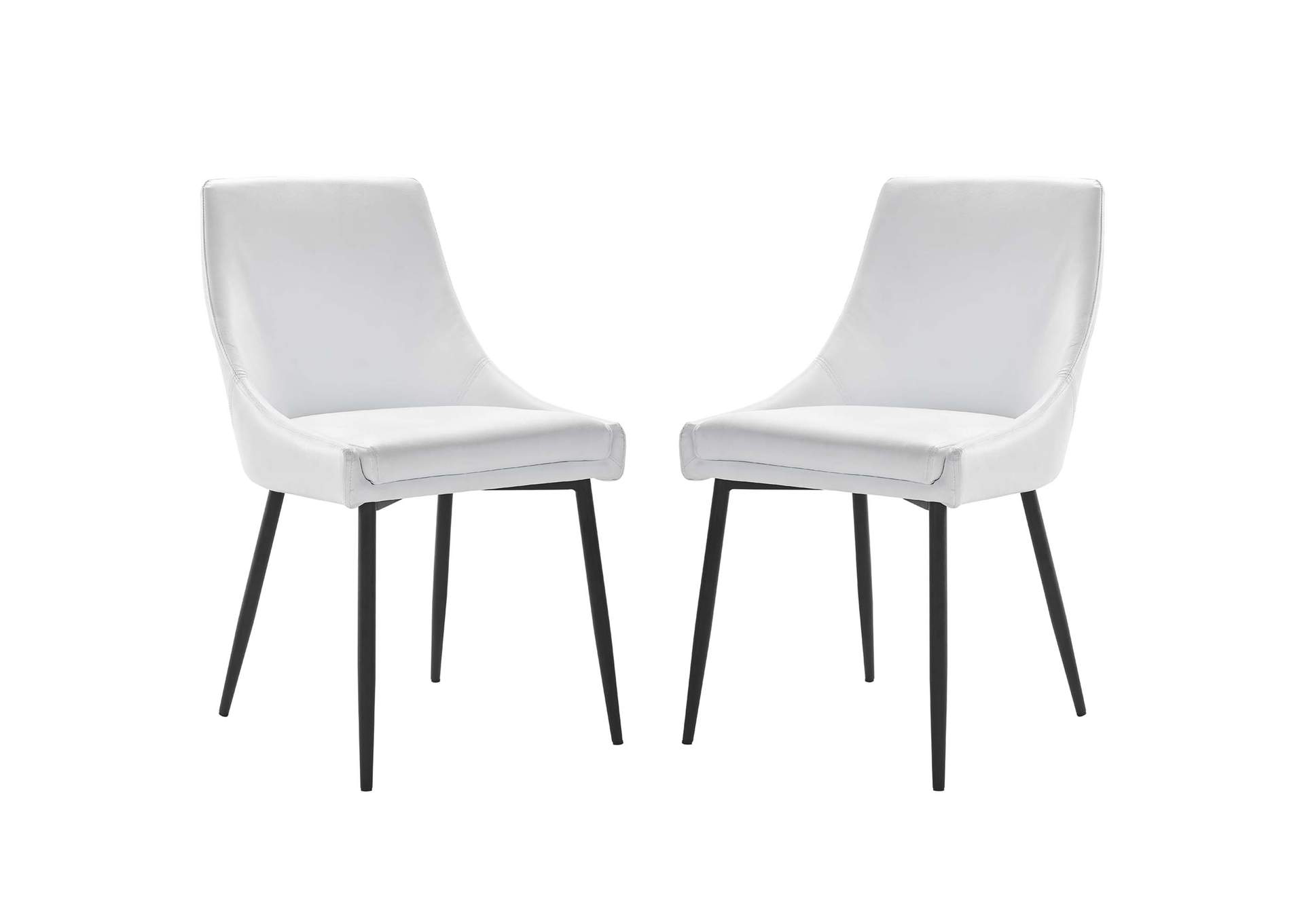 Viscount Vegan Leather Dining Chairs - Set of 2,Modway