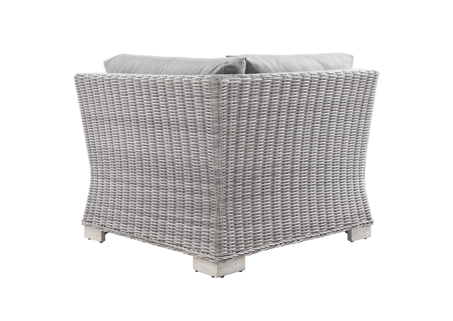 Conway Outdoor Patio Wicker Rattan Corner Chair,Modway