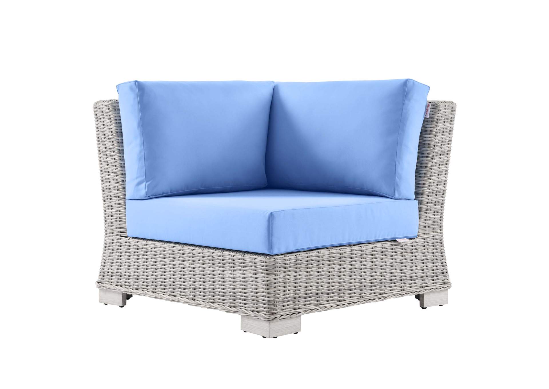 Conway Outdoor Patio Wicker Rattan Corner Chair,Modway