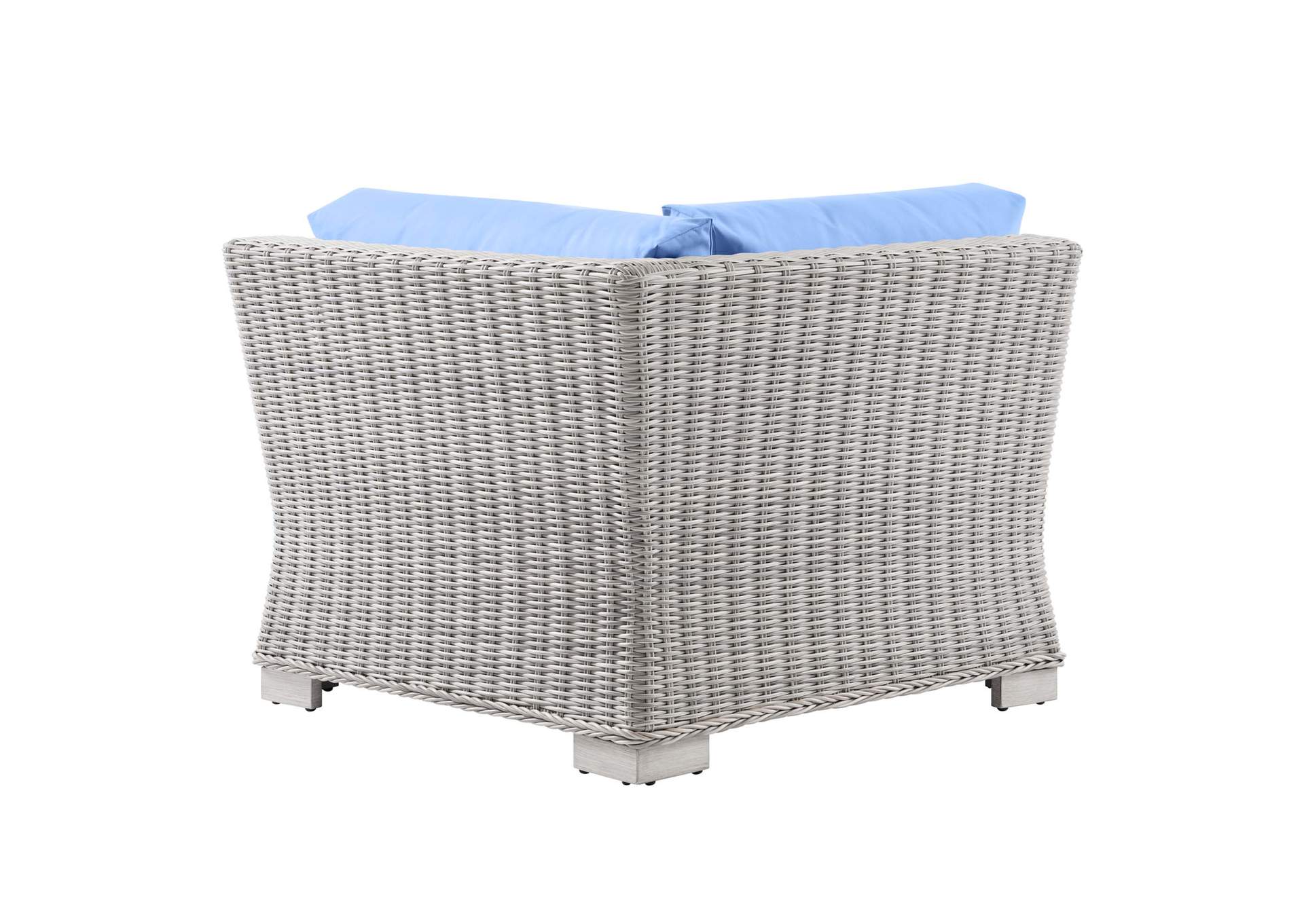 Conway Outdoor Patio Wicker Rattan Corner Chair,Modway