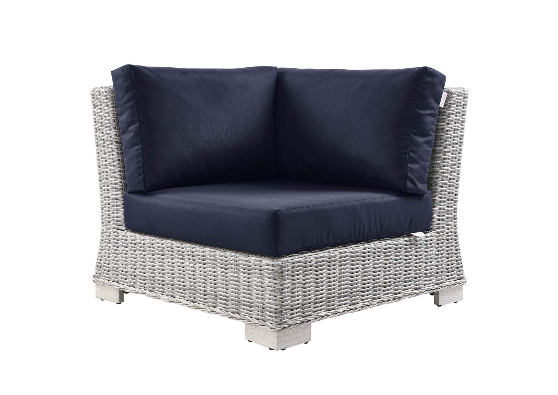 Conway Outdoor Patio Wicker Rattan Corner Chair,Modway