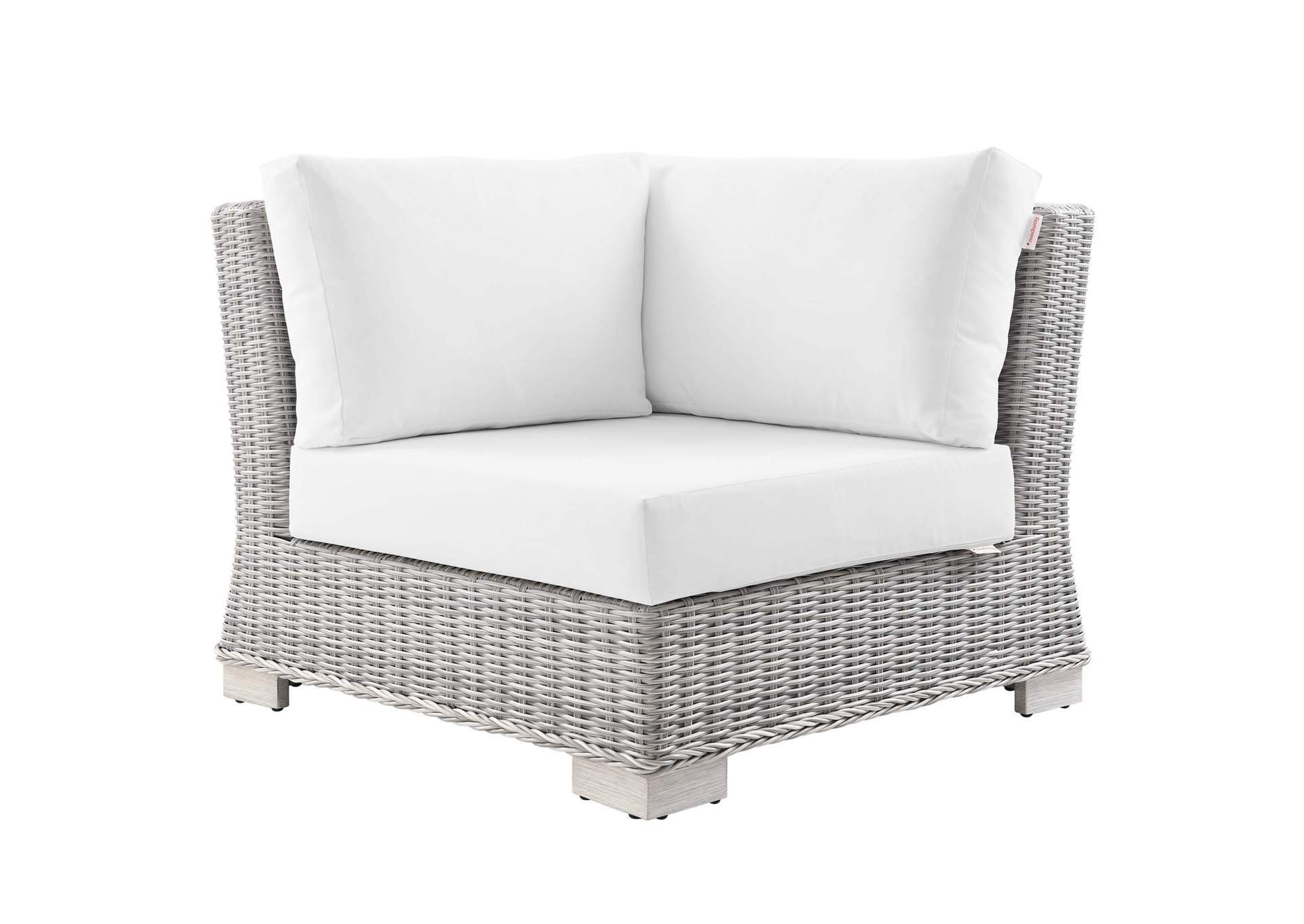 Conway Outdoor Patio Wicker Rattan Corner Chair,Modway