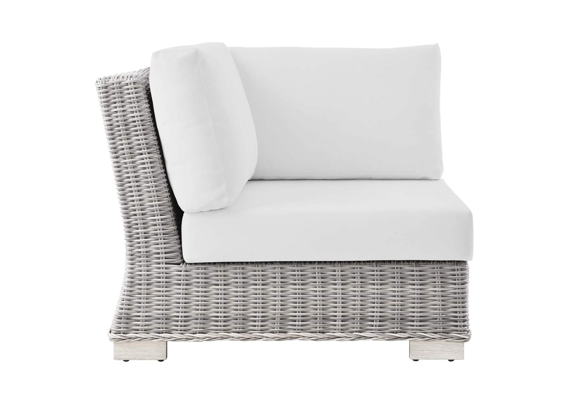 Conway Outdoor Patio Wicker Rattan Corner Chair,Modway