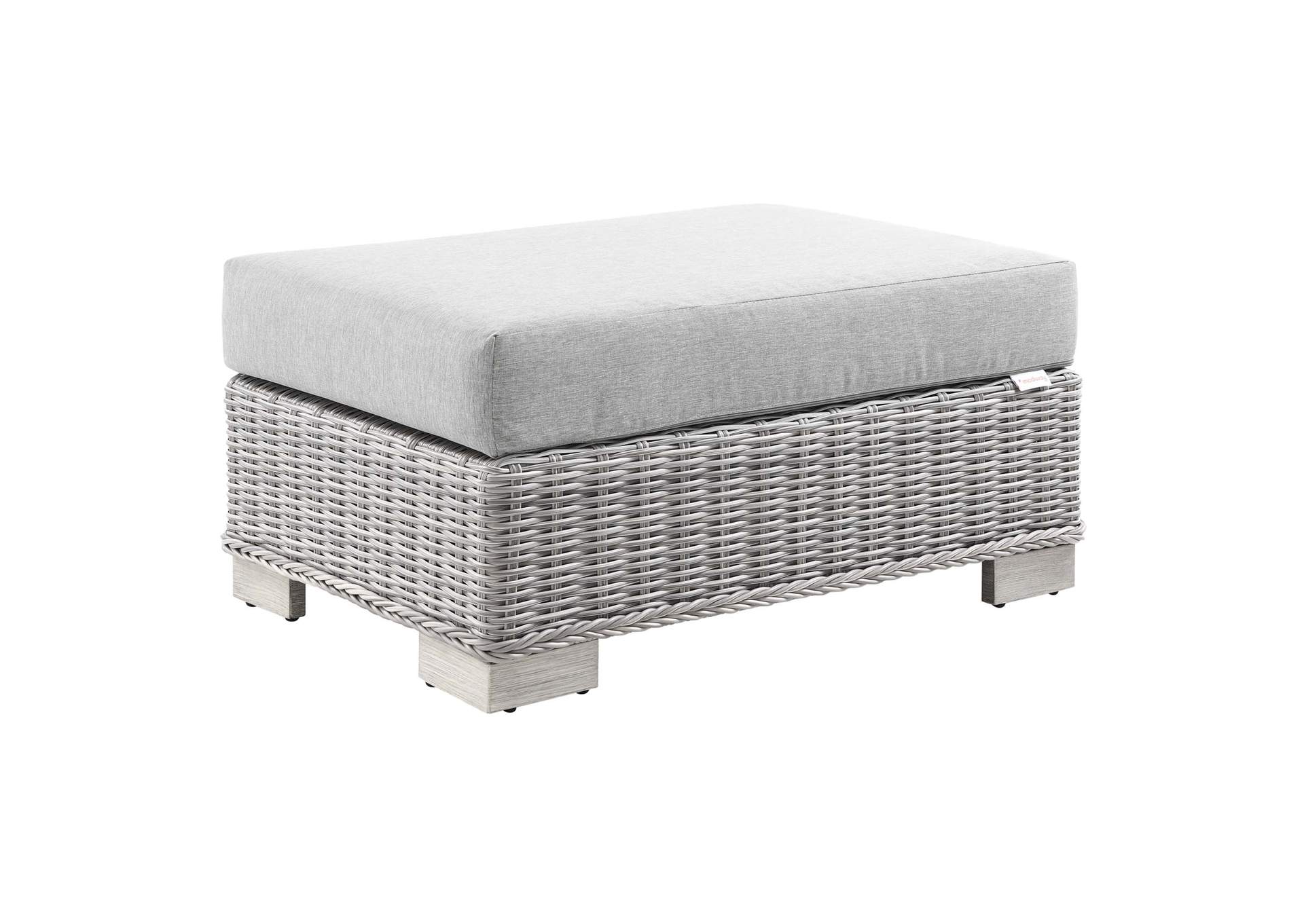 Conway Outdoor Patio Wicker Rattan Ottoman,Modway