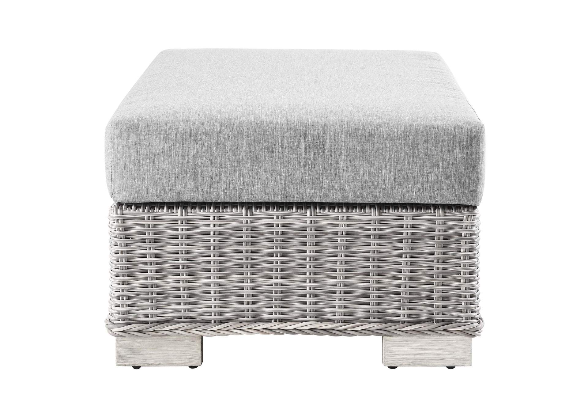 Conway Outdoor Patio Wicker Rattan Ottoman,Modway