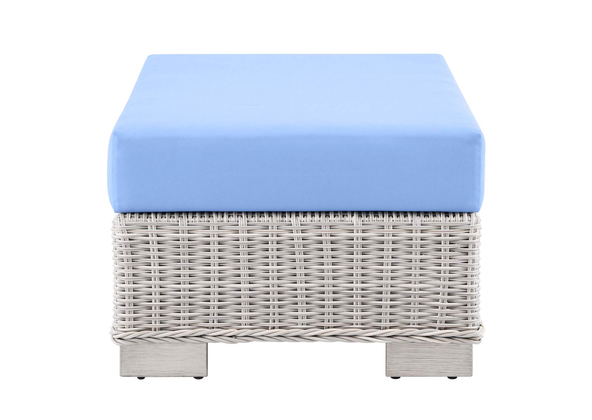 Conway Outdoor Patio Wicker Rattan Ottoman,Modway