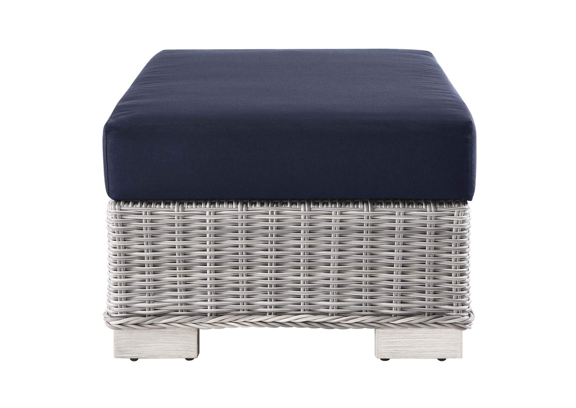 Conway Outdoor Patio Wicker Rattan Ottoman,Modway