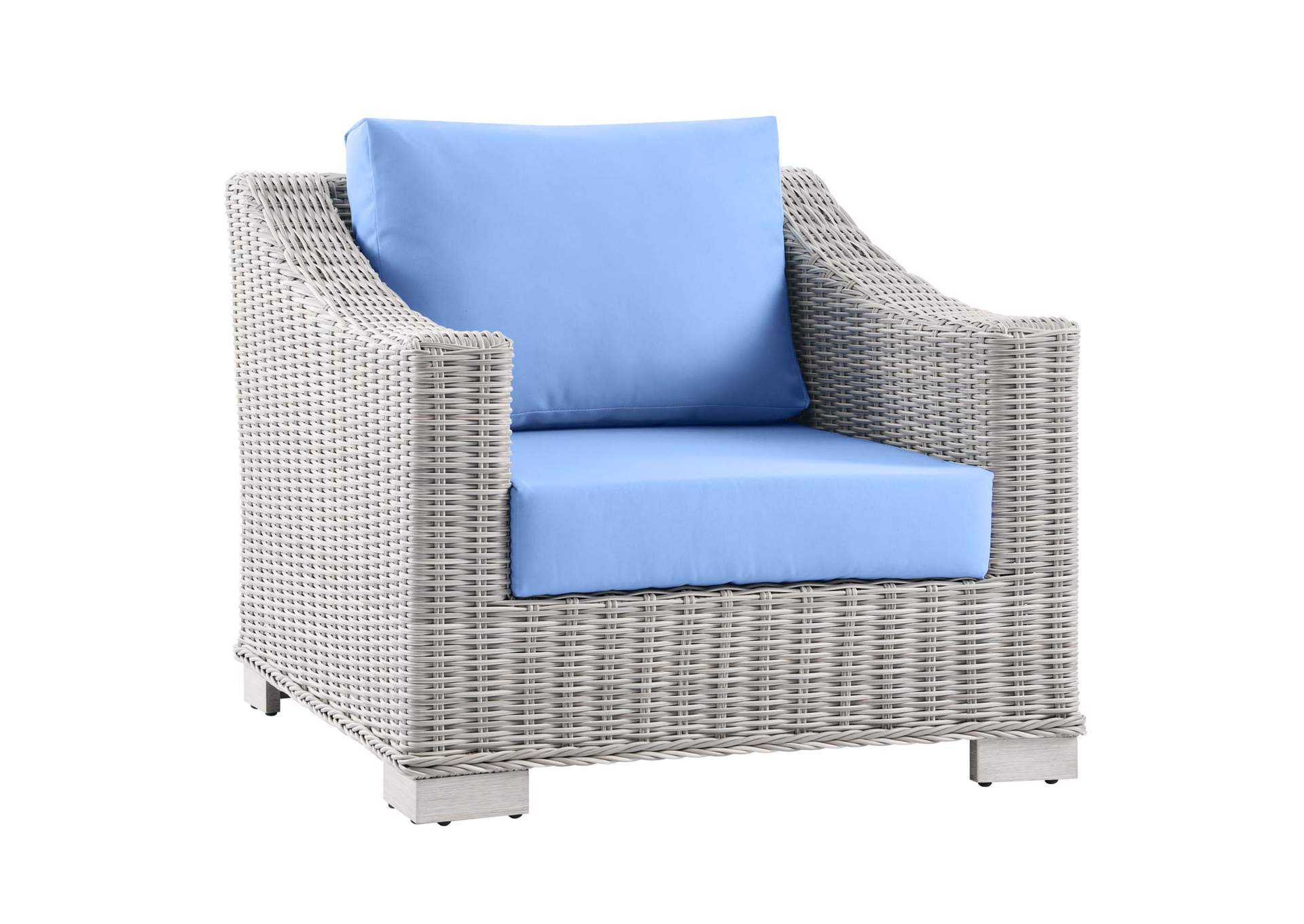 Conway Outdoor Patio Wicker Rattan Armchair,Modway